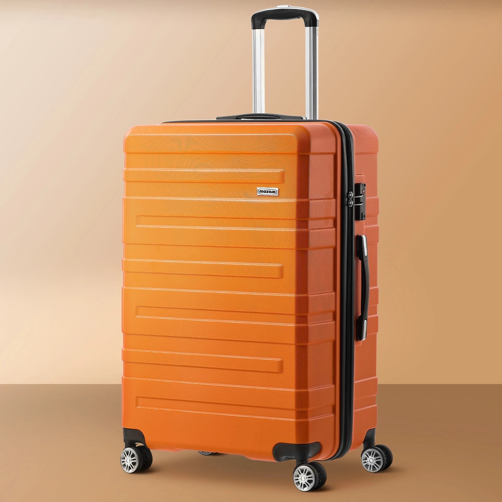 3 Mazam 28" Luggage Suitcase Travel TSA Lock Storage Hard Shell Case - Orange, 3 of 10