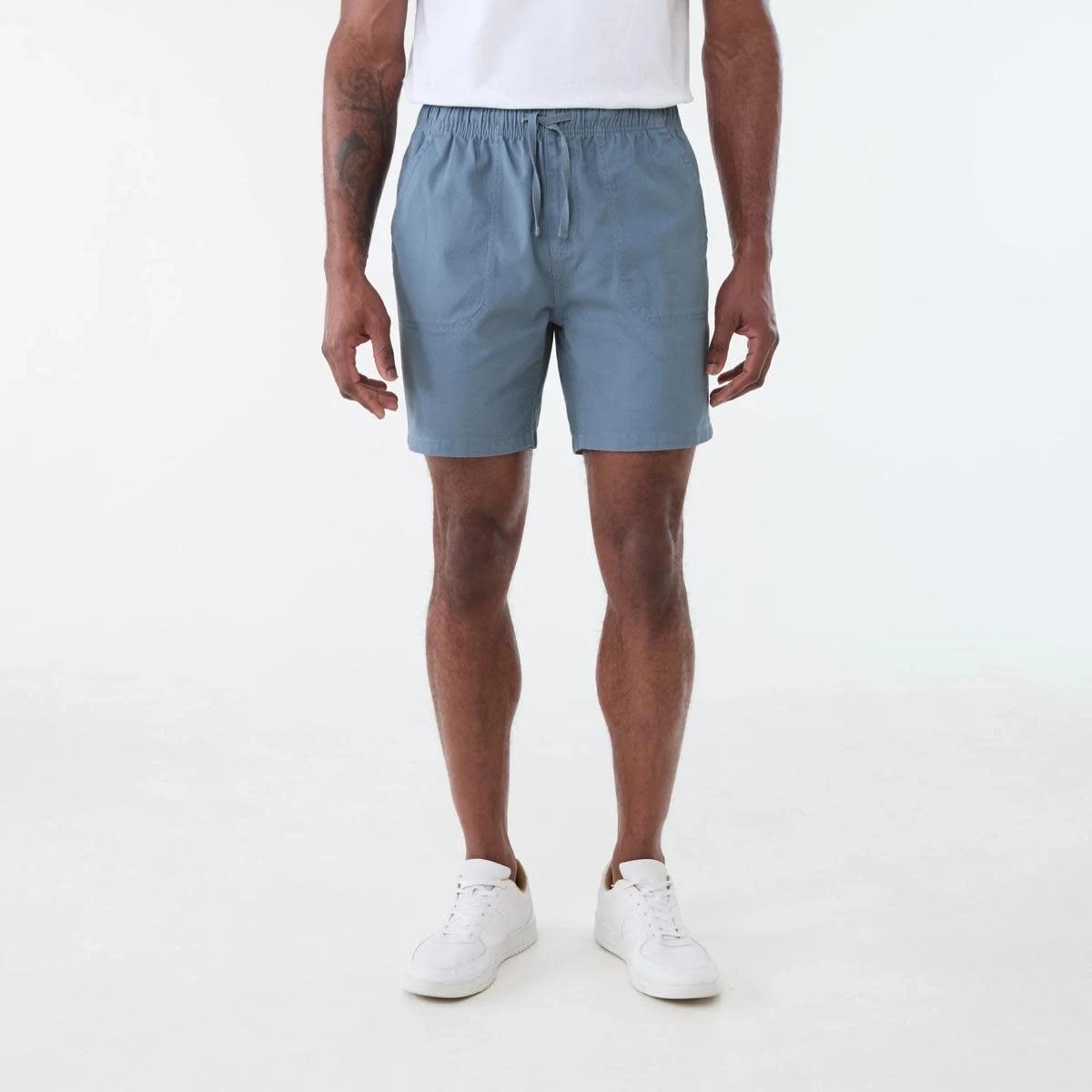 6 Washed Volley Shorts BLUE MIRAGE, 6 of 6