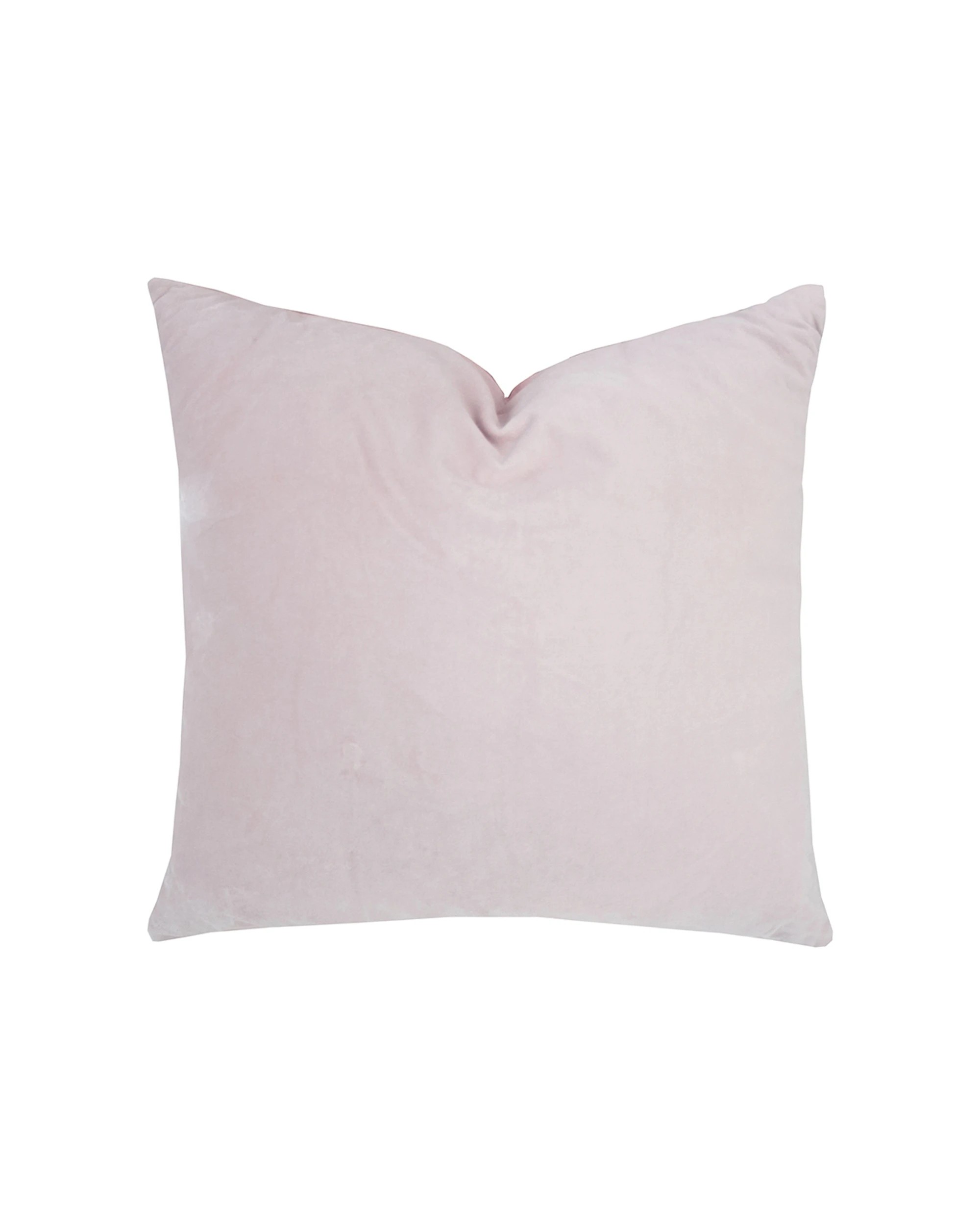 1 BAMBURY Velvet Square Cushion Decorative Throw Pillow Cotton Linen - Purple, 1 of 1
