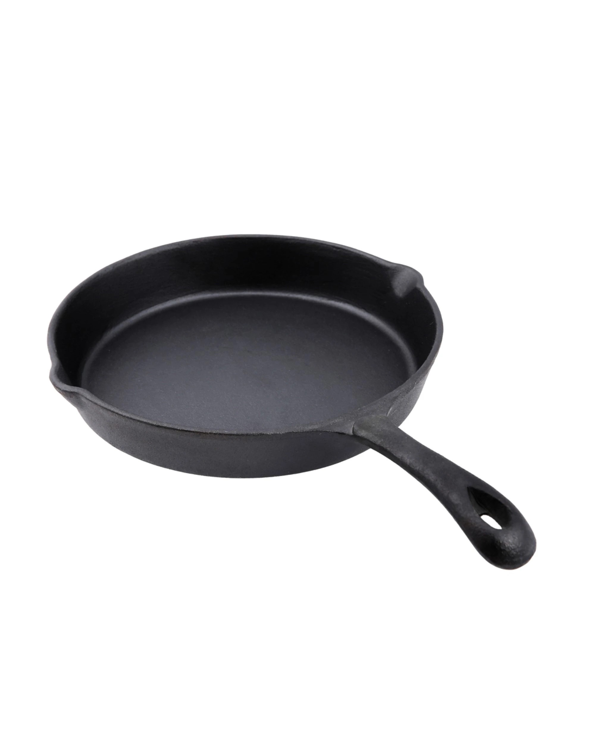 1 Gourmet Kitchen 26cm Cast Iron Pan Skillet with Vegetable Oil Coating - Black, 1 of 5