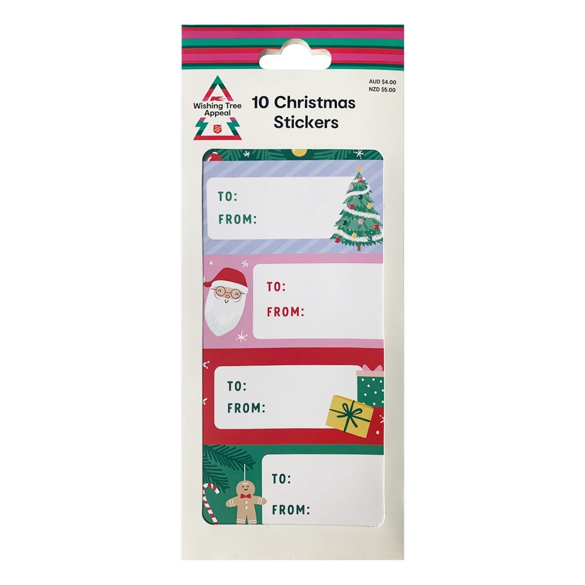 7 Wishing Tree 10 Pack Christmas Stickers - Assorted, 7 of 8