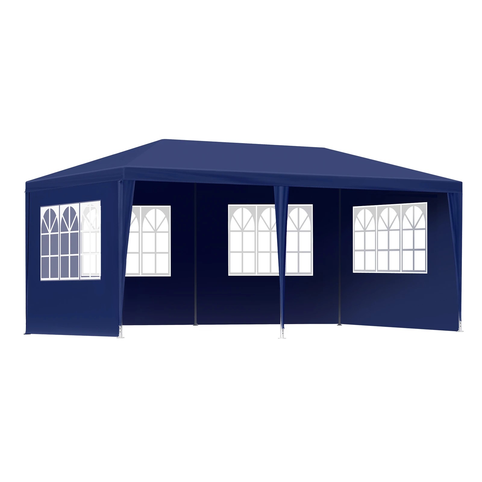 1 Alfordson Gazebo 3x6m Outdoor Wedding Camping Marquee Canopy Portable - Blue, 1 of 7