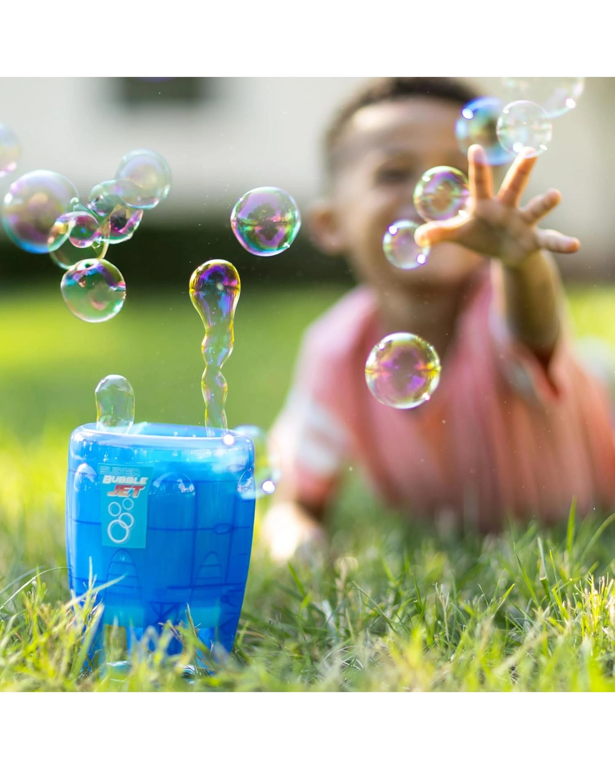 3 Maxx Bubbles Super Bubble Jet - Translucent Blue, 3 of 6