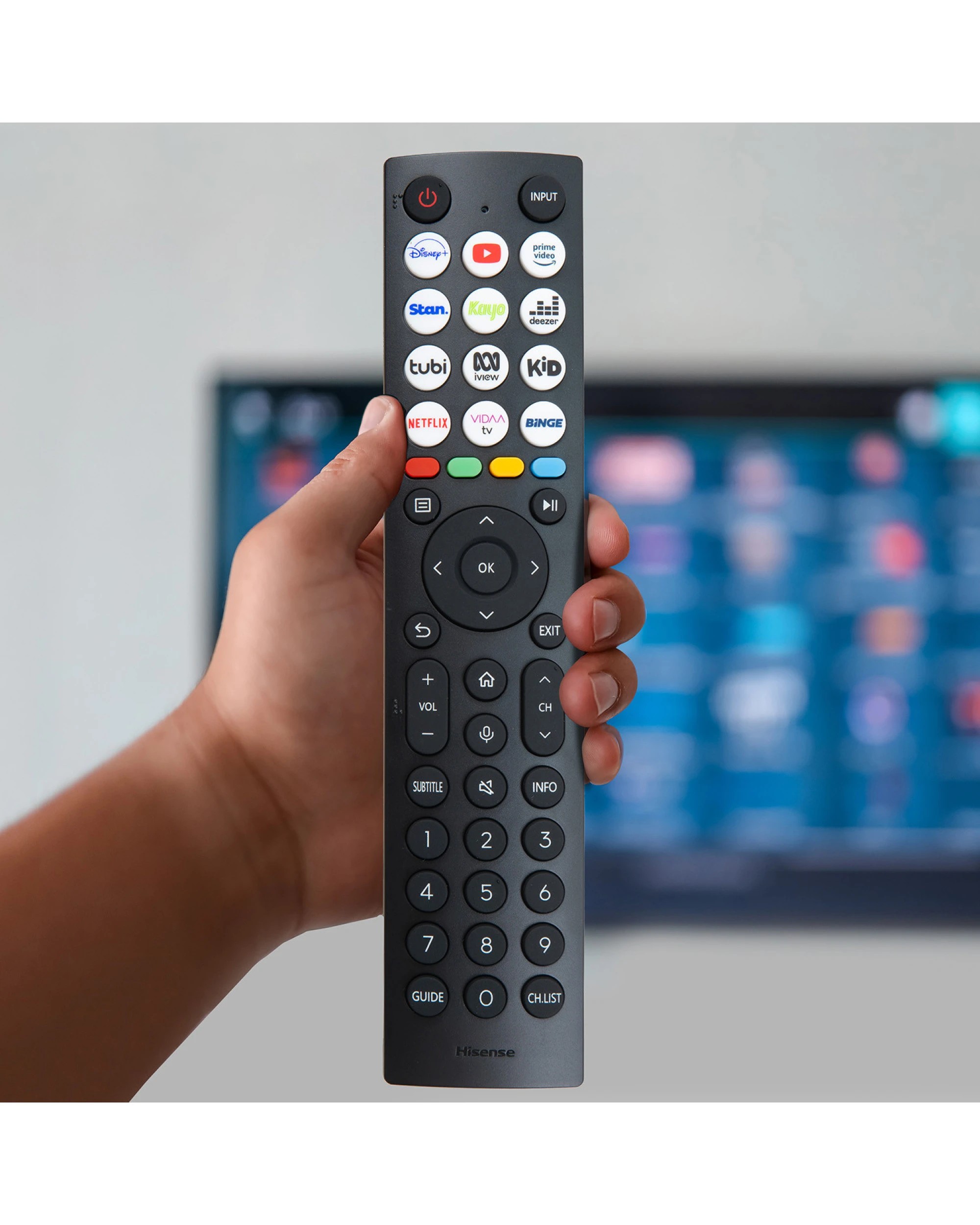 4 Hisense Genuine ERF2R36H TV Remote Control - Black, 4 of 4