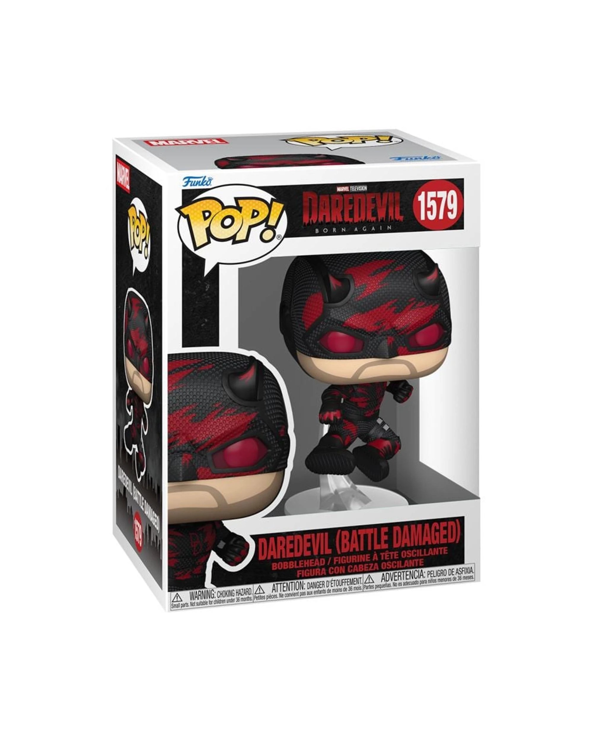 3 Marvel Daredevil: Born Again Daredevil - Battle Damaged -  Funko POP! Vinyl, 3 of 3