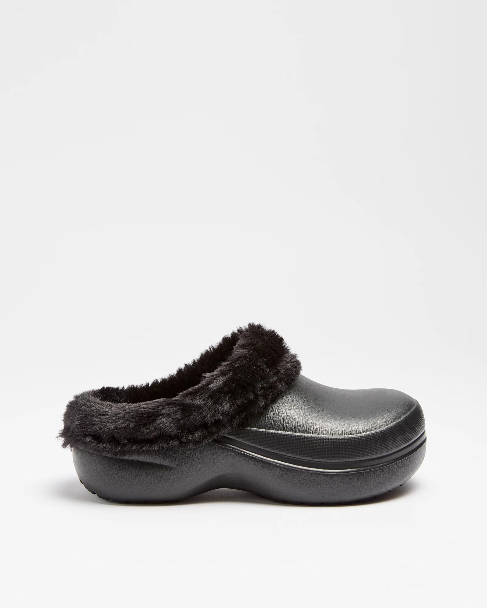 1 Target Womens Eva Fur Lined Clog BLACK, 1 of 3
