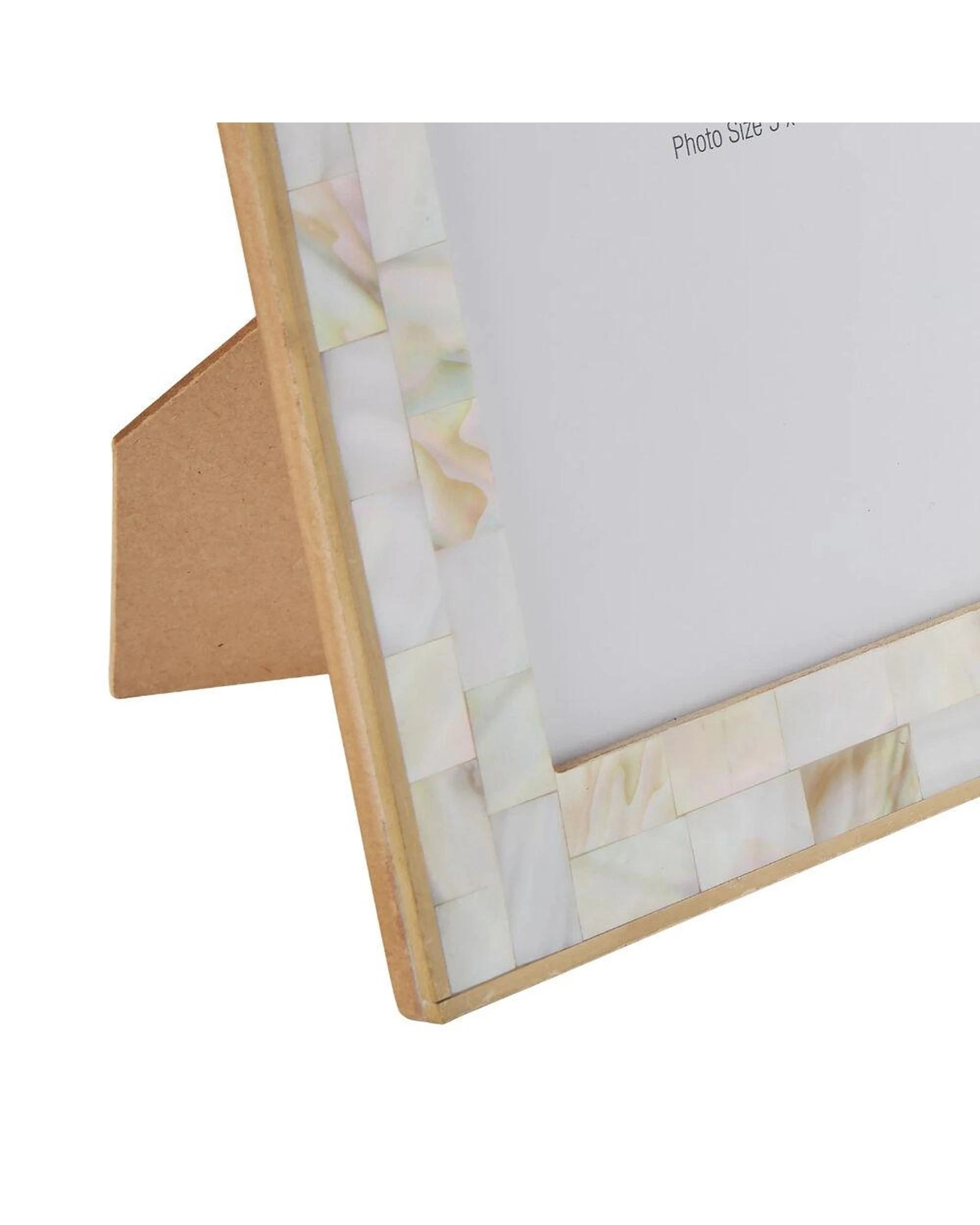 3 Society Home Mother of Pearl Inlay Photo Frame  5"x7" - Natural, 3 of 3