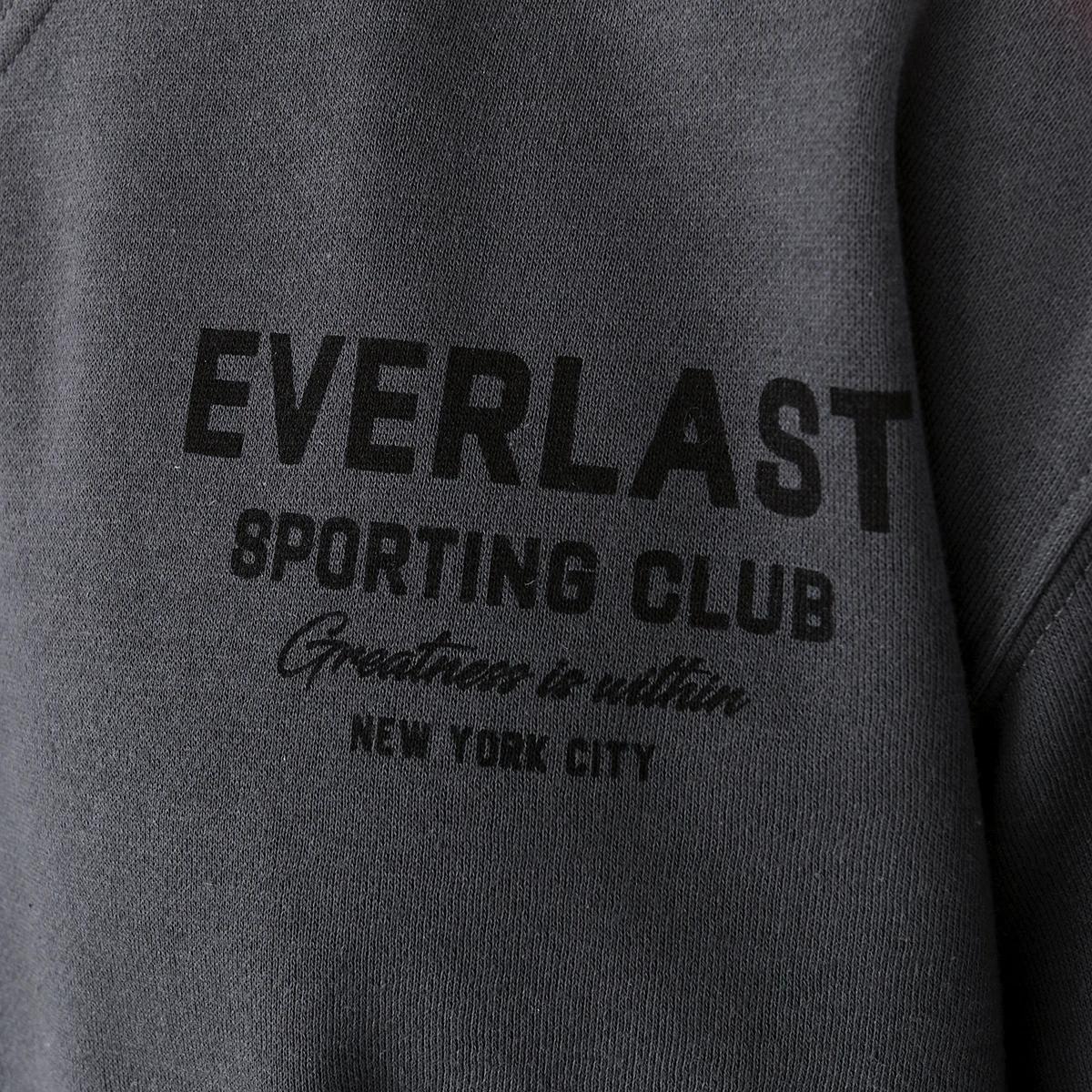 6 Everlast Mens Crew Neck Sweatshirt Charcoal, 6 of 8