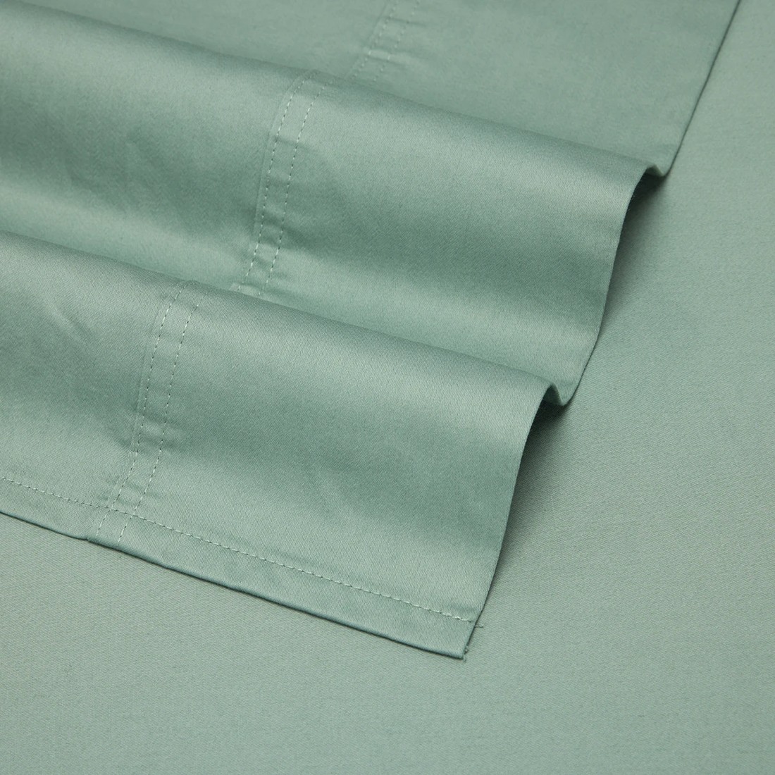 4 500 Thread Count Australian Grown Cotton Sheet Set - Queen Bed, Sage, 4 of 7