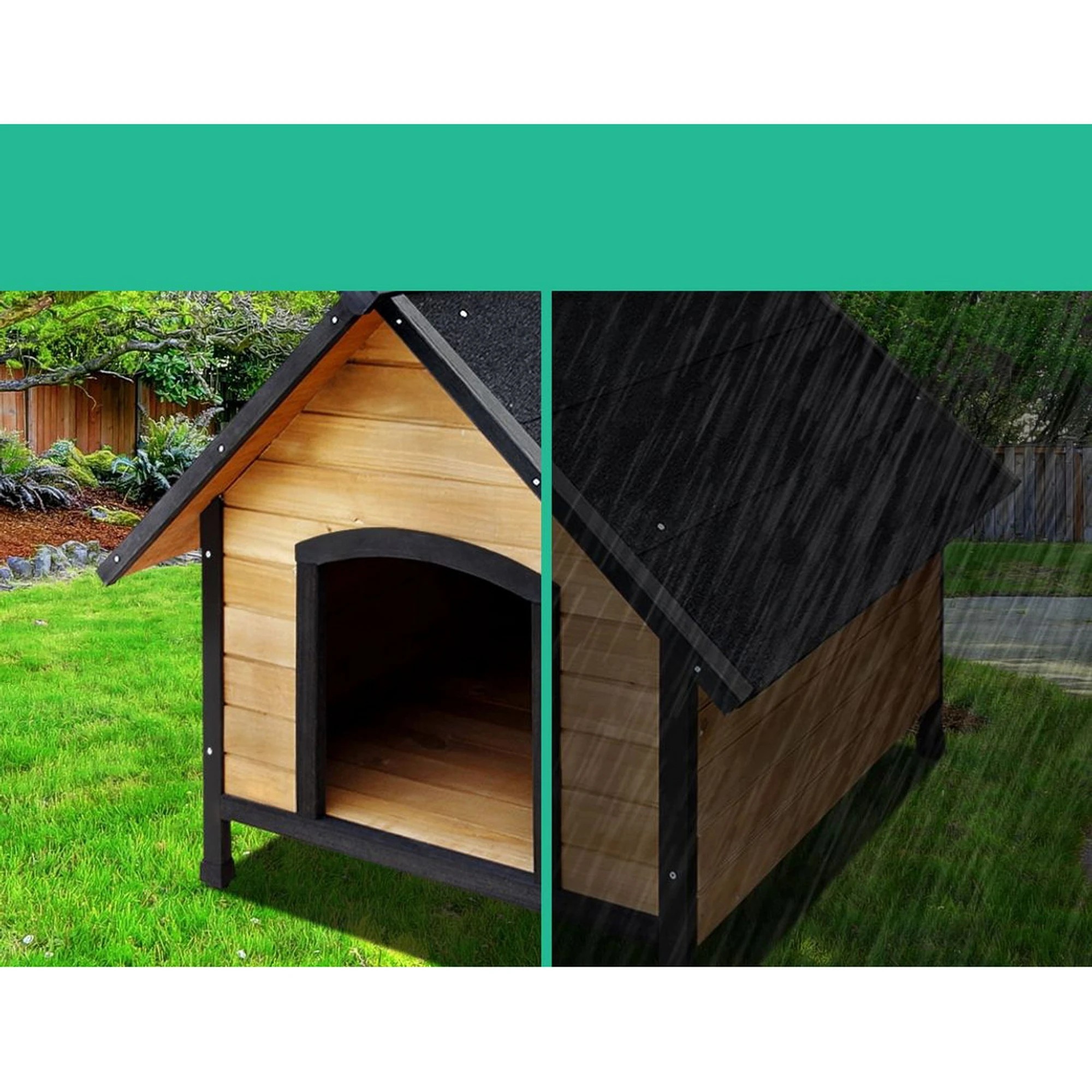 4 i.Pet Dog Kennel Outdoor House Pet Puppy House XL Crate Cabin Waterproof - Multi, 4 of 7