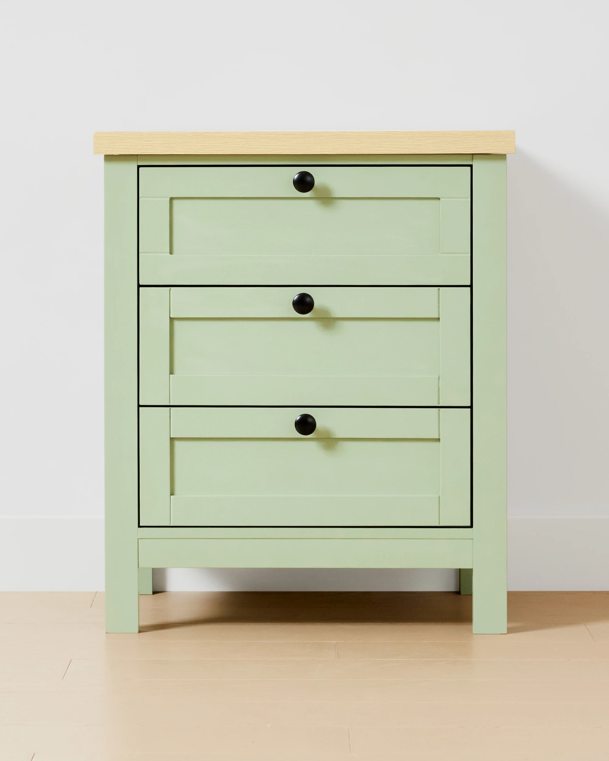 3 Camille 3 Drawer Bedside Table - Sage, 3 of 9
