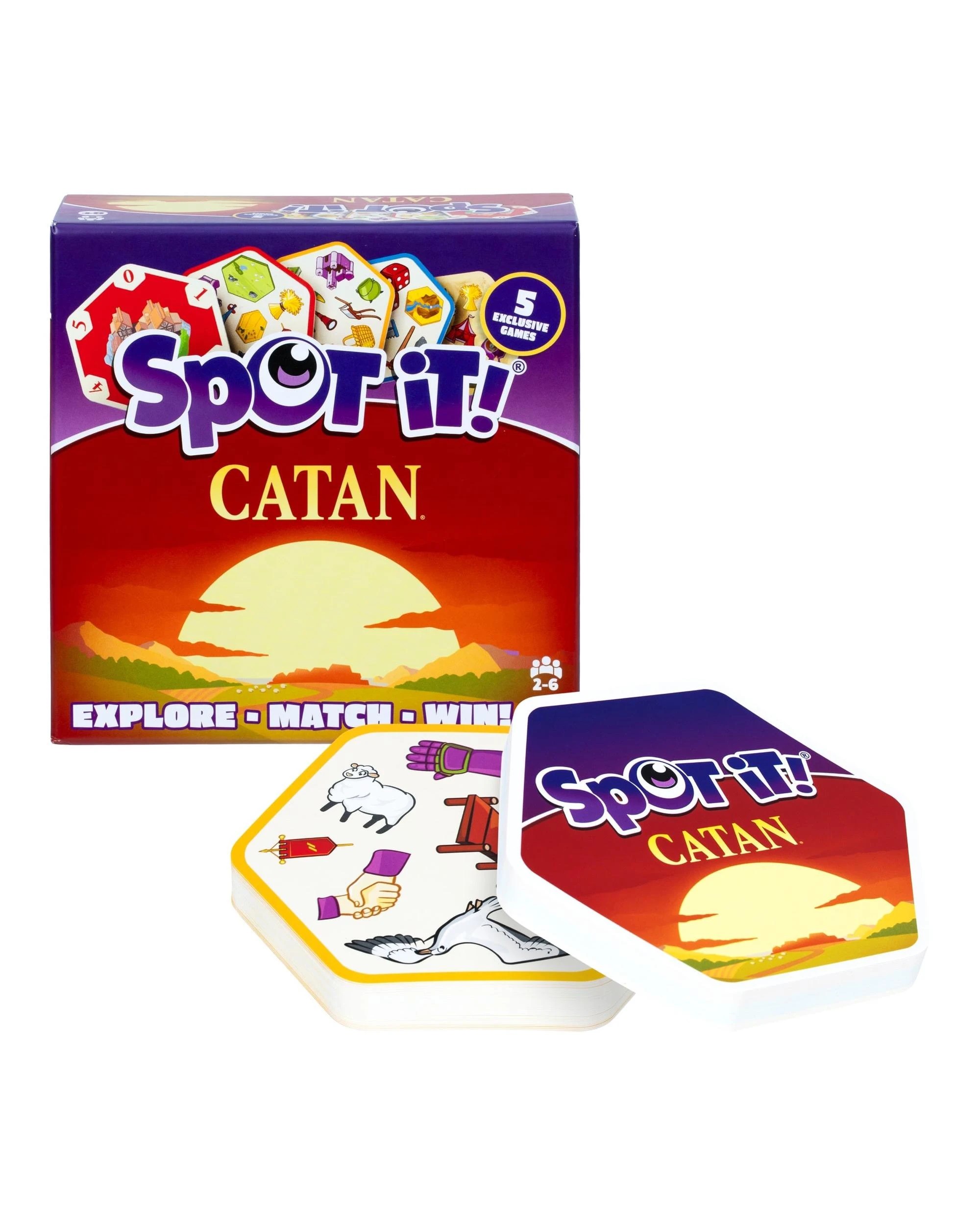 1 Spot It! Catan Card Game, 1 of 8