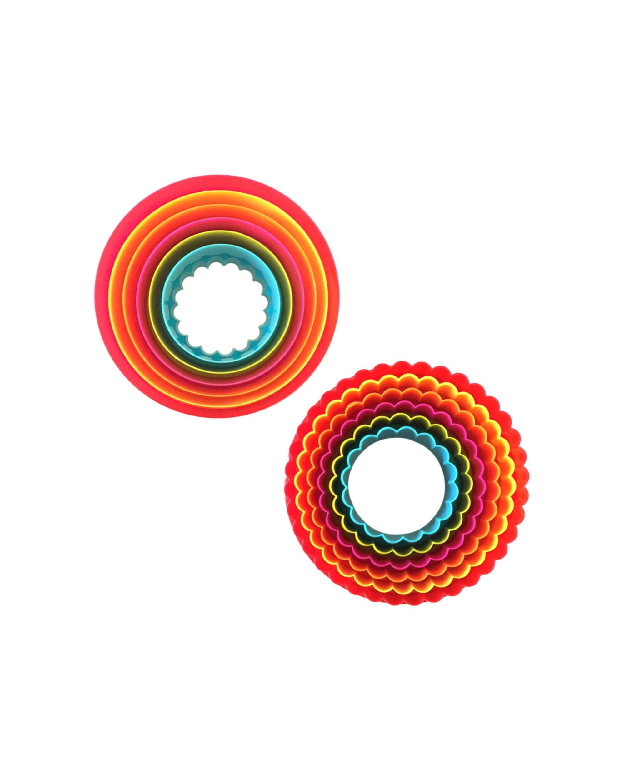 3 Avanti 6pc Double Sided Round Cookie Cutter Set Fluted Plain Edges - Multi, 3 of 5