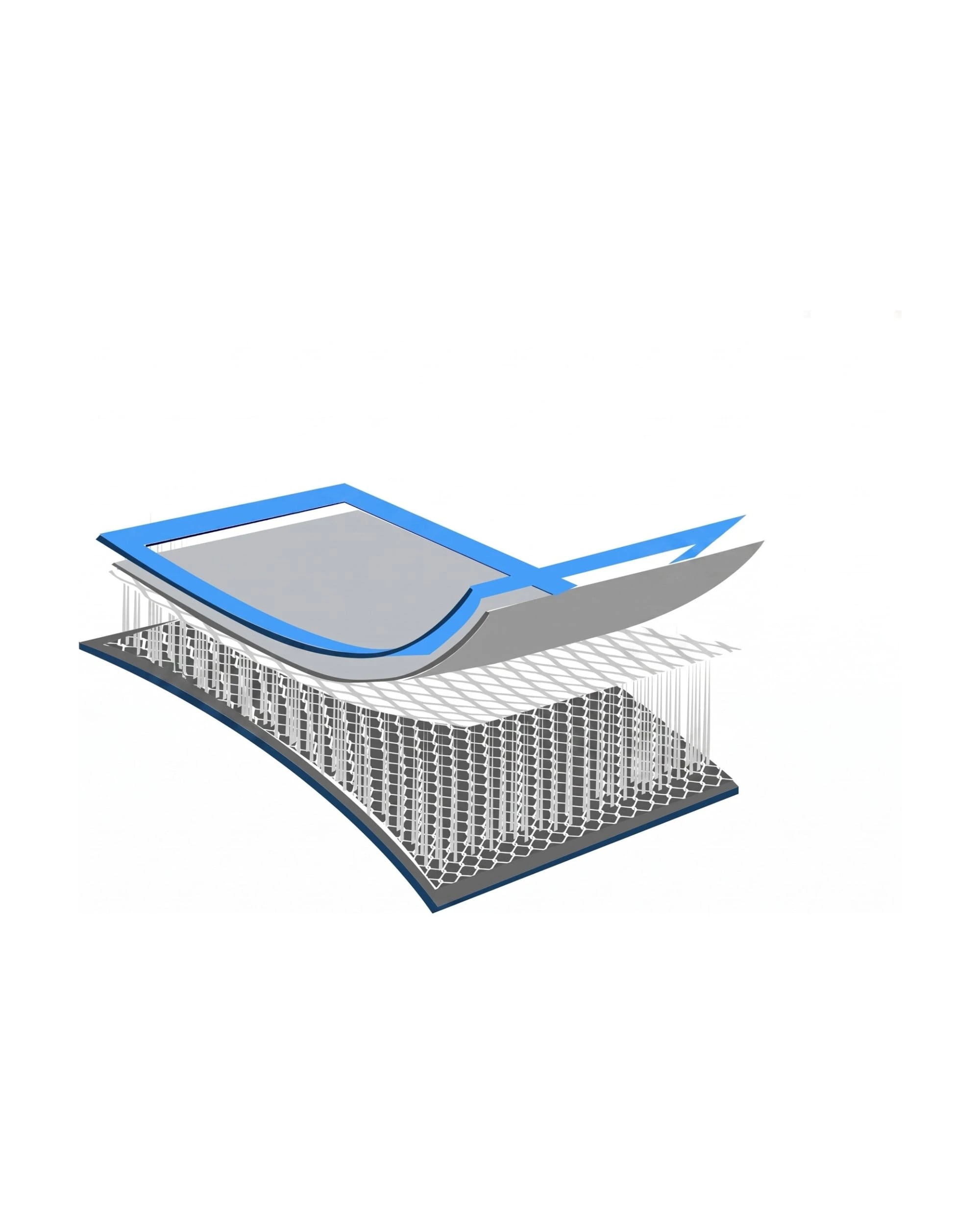 4 Powertrain Sports 7m x 1m Air Track Inflatable Gymnastics Mat - 20cm Thick - Blue, 4 of 8