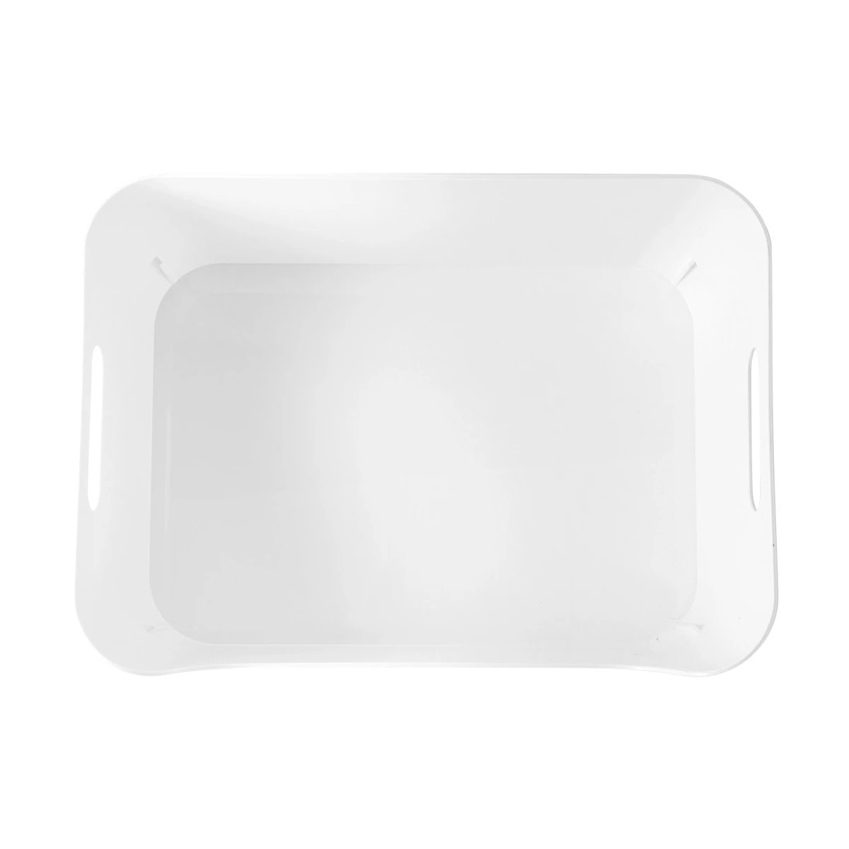 2 Medium Cut Out Edge Tub - White, 2 of 5