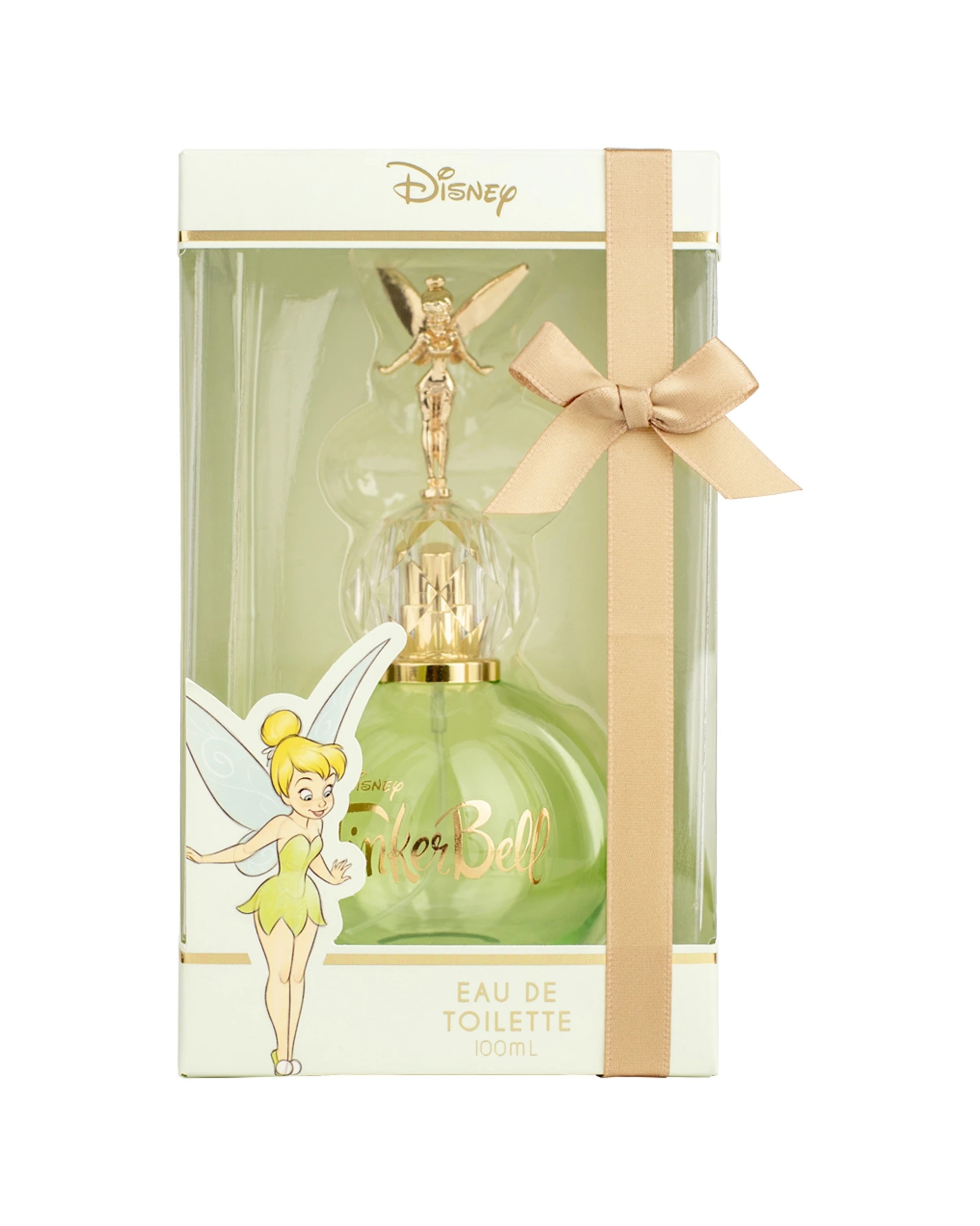 2 Disney Tinkerbell Statuette Kids Children Perfume Eau De Toilette 100ml - Green, 2 of 2