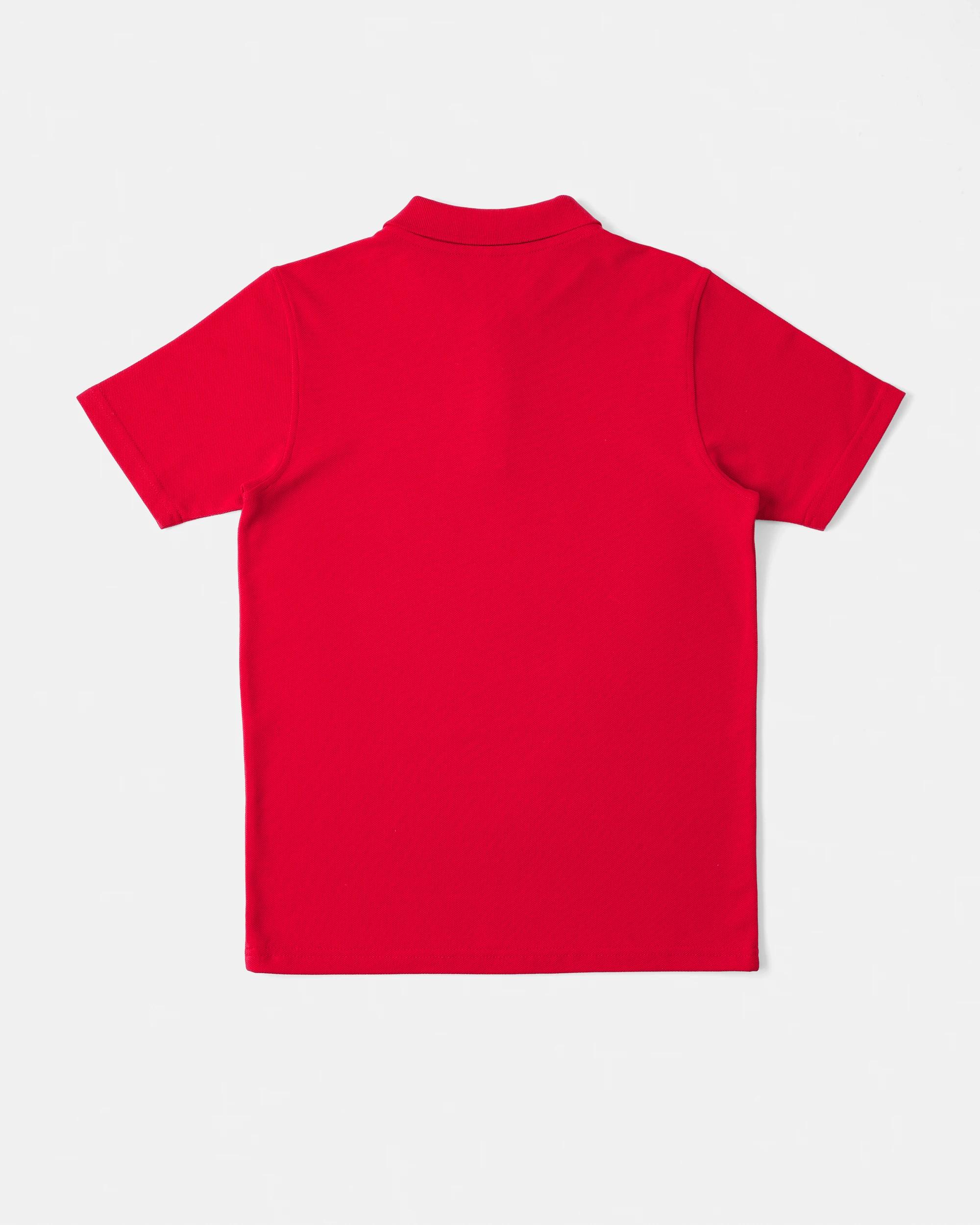 2 School Teflon Cotton Polo T-shirt Red, 2 of 2