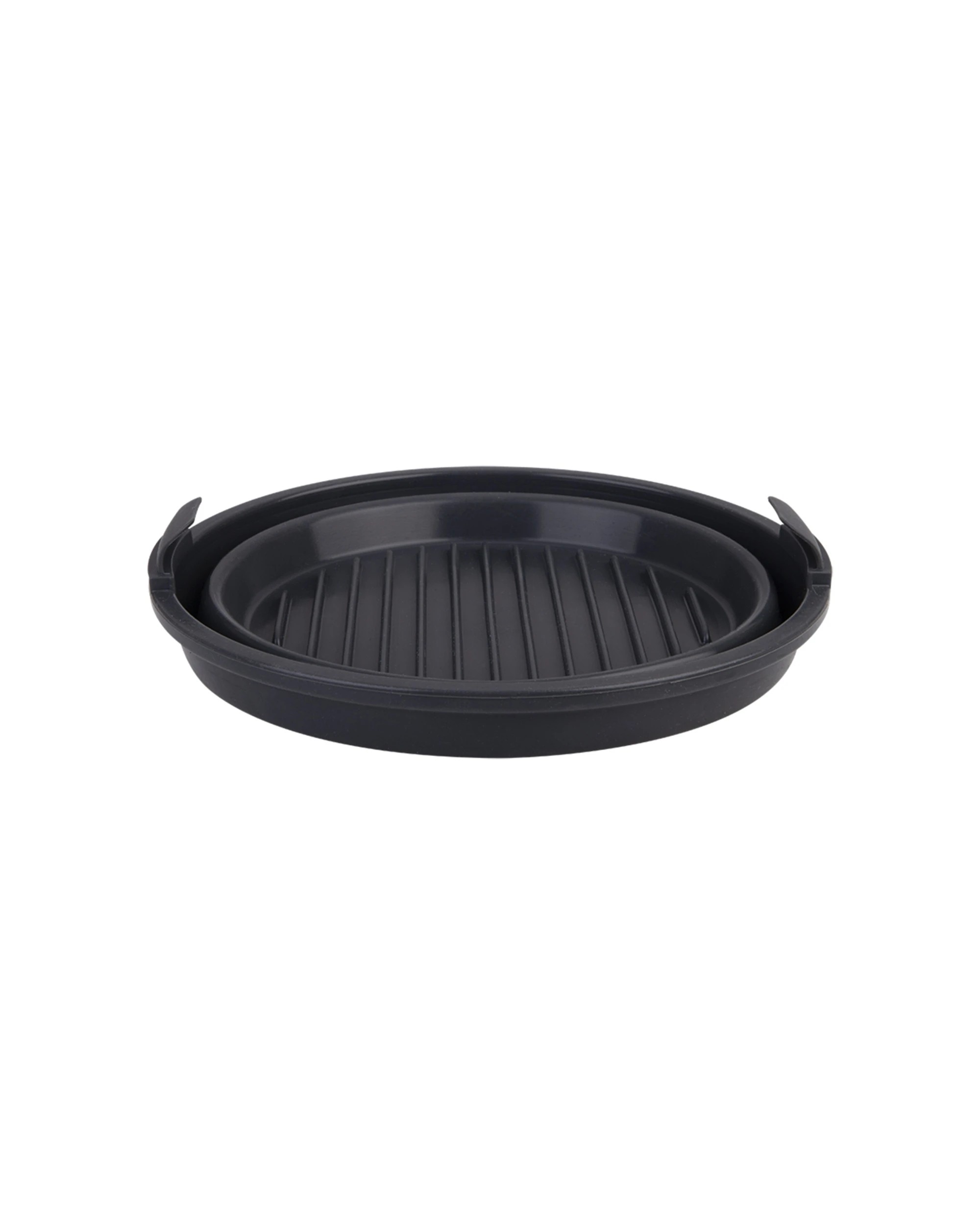 6 Daily Bake Collapsible 22cm Round Silicone Air Fryer Basket Space-Saving - Black, 6 of 6