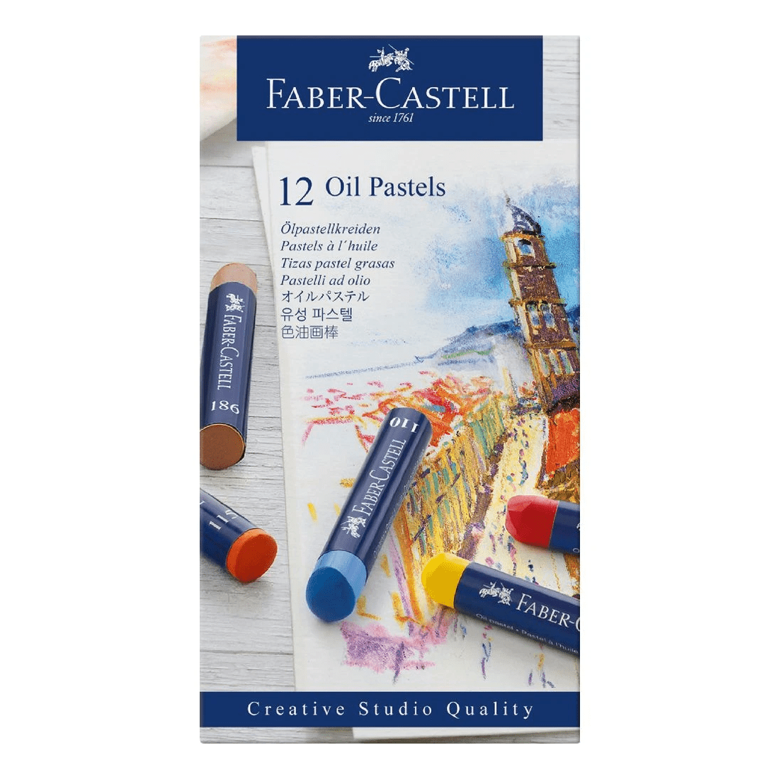 1 Faber-Castell Oil Pastels 12 Pack, 1 of 2