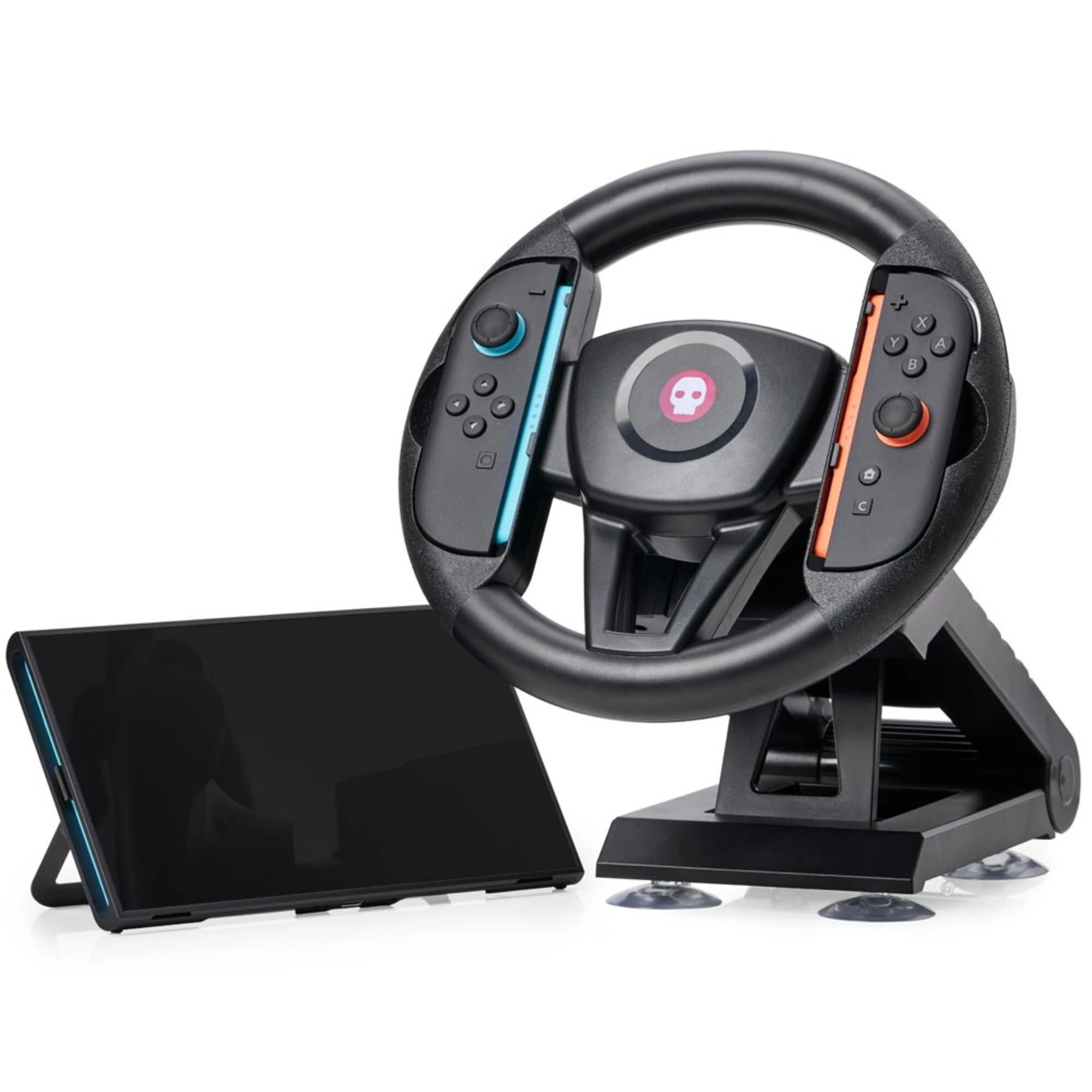 4 Numskull Nintendo Switch 2 Joy-Con Steering Wheel Table Attachment - Black, 4 of 5