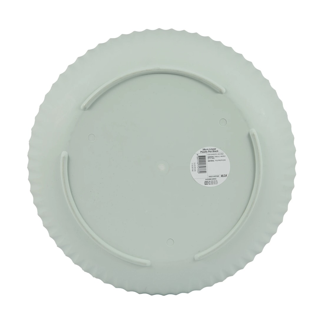 4 38cm Linear Plastic Pot - Sage, 4 of 4