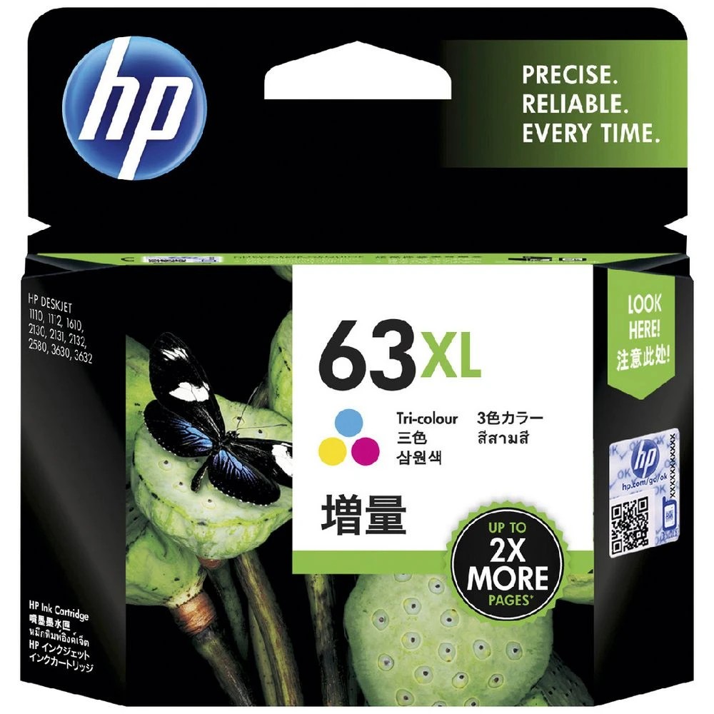1 HP 63XL Ink Cartridge Tri Colour, 1 of 6