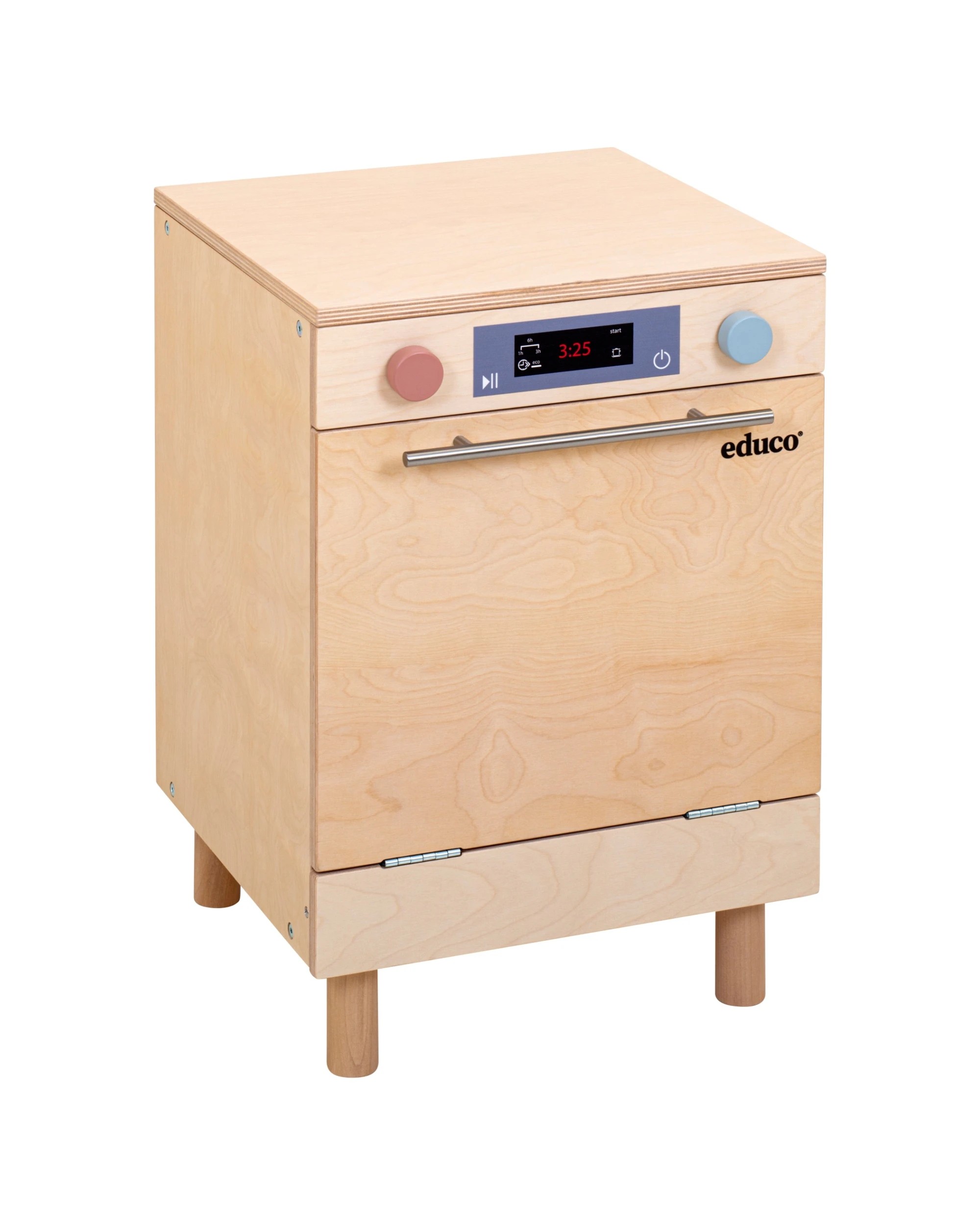 2 Educo Dishwasher Adjustable Height Pretend Kitchen Play - Natural, 2 of 6