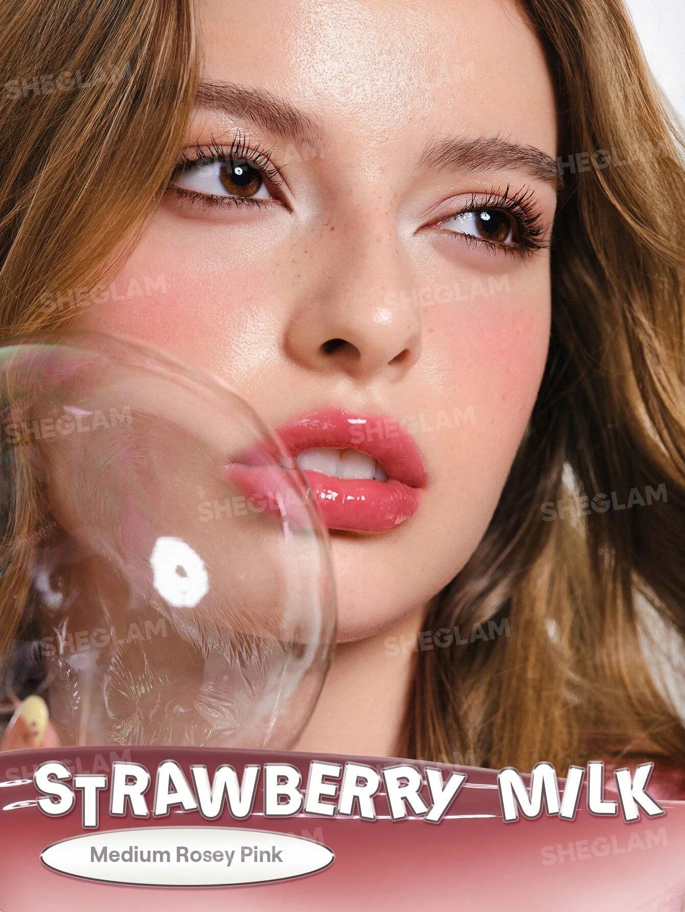 2 SHEGLAM Glass Lock Air Gloss - Strawberry Milk, 2 of 8