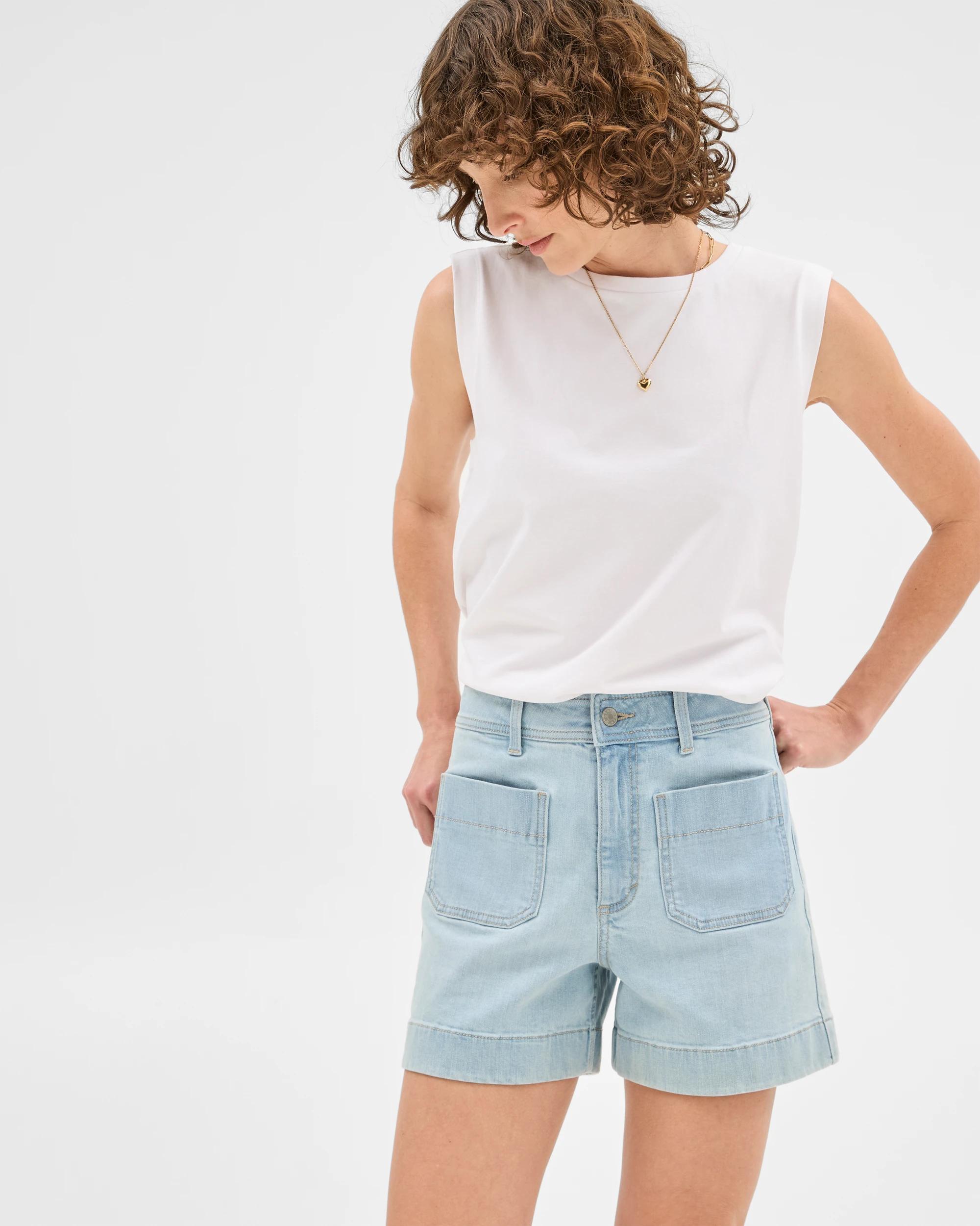 5 Target Denim Shorts - Mila OLD SCHOOL BLUE, 5 of 7