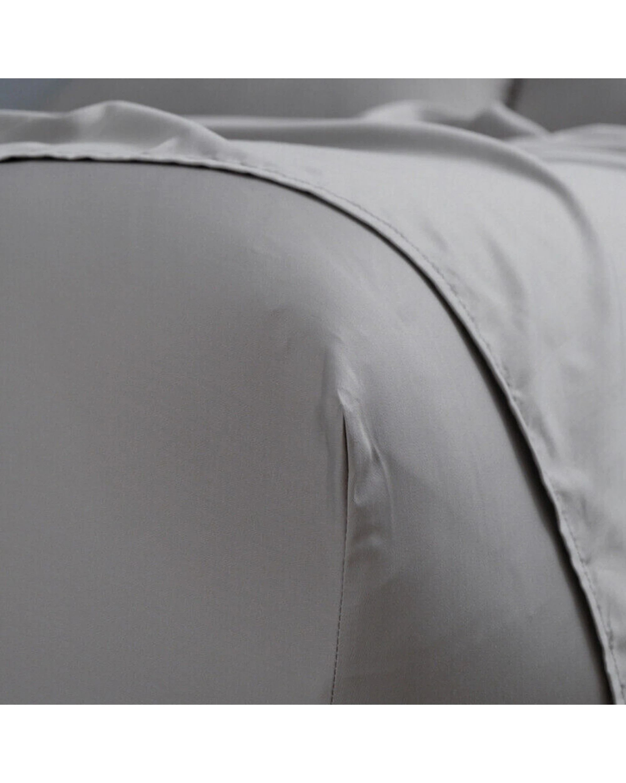 4 Canningvale Carrara Bed Fitted Sheet Set Alessia Bamboo Cotton - Queen Bed - Grey, 4 of 4