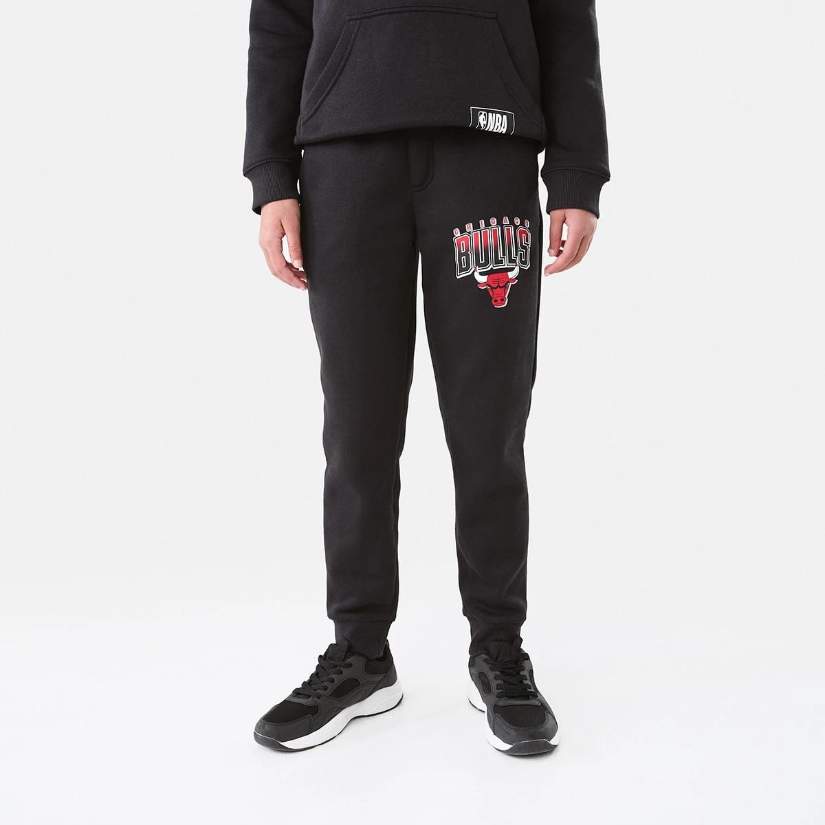 1 Official NBA Kids Trackpants Black Bulls 7cn2, 1 of 9