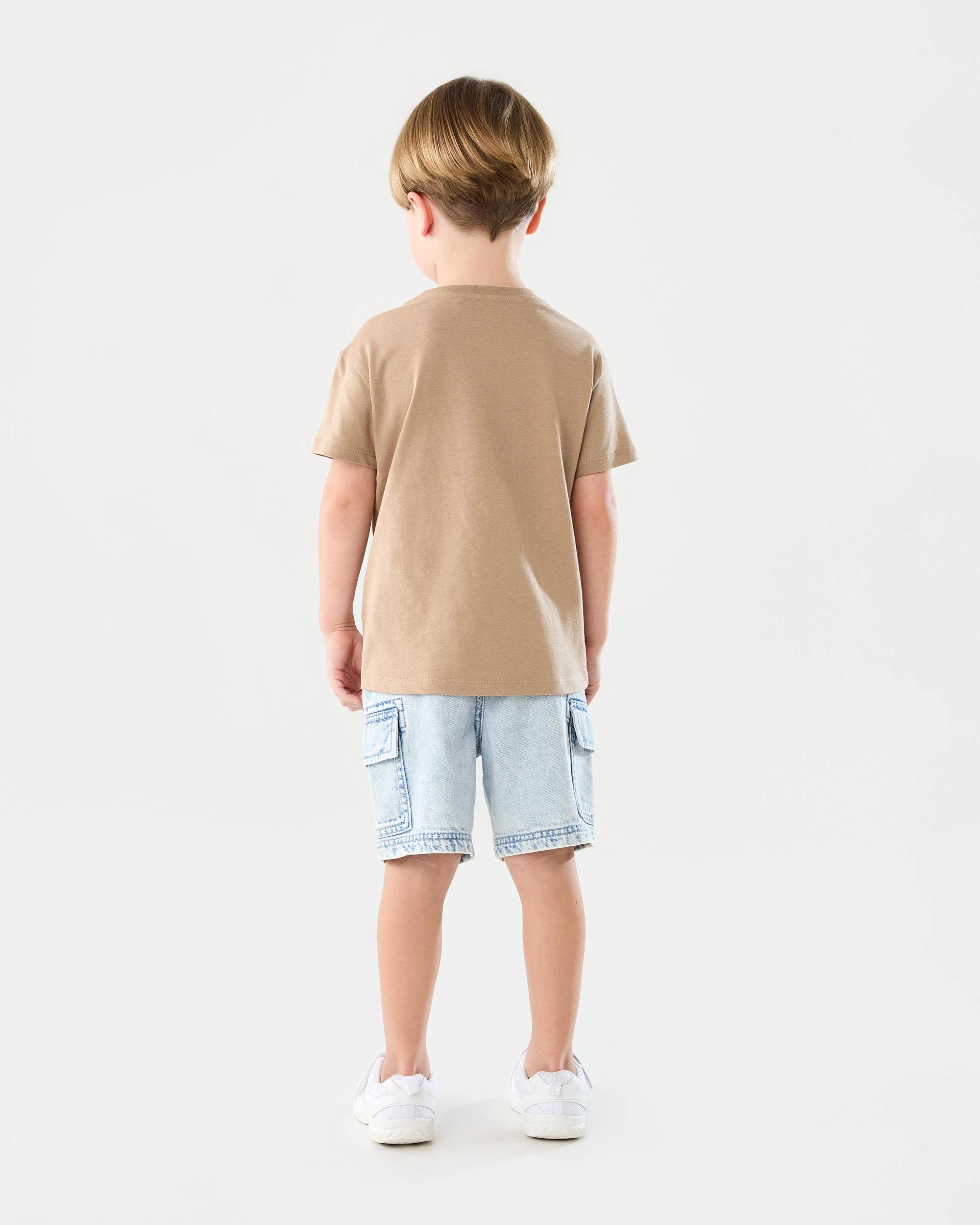 7 Chest Print T-shirt Bge Smiley, 7 of 10