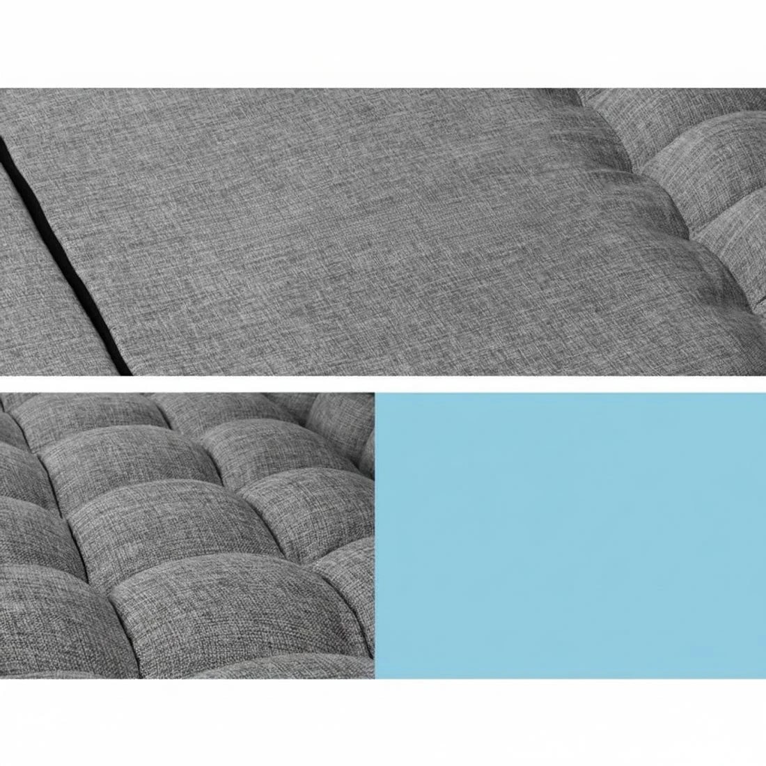 5 Artiss Lounge Sofa Bed 2-seater - Grey, 5 of 6