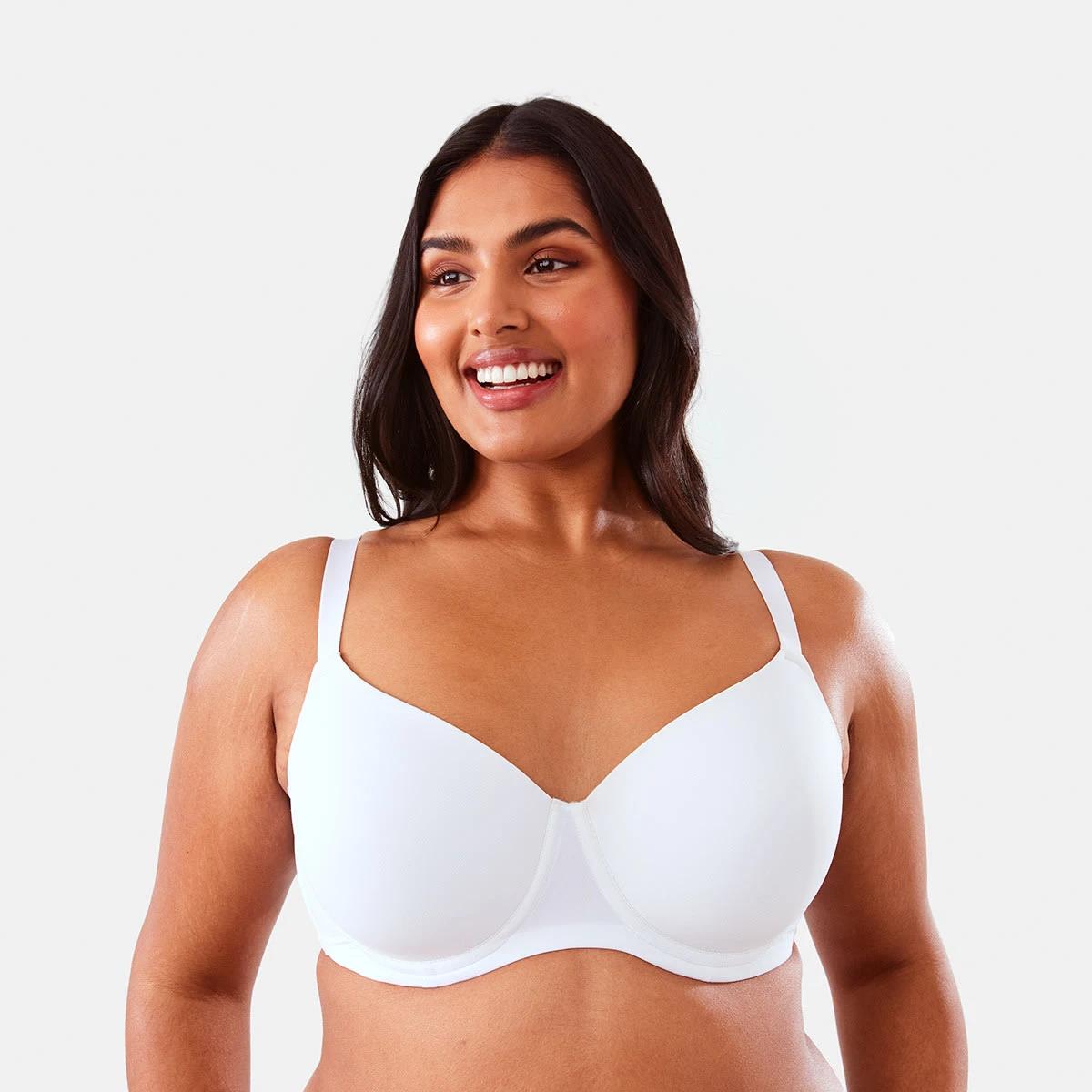 1 Full Figure T-shirt Bra WHITE, 1 of 7
