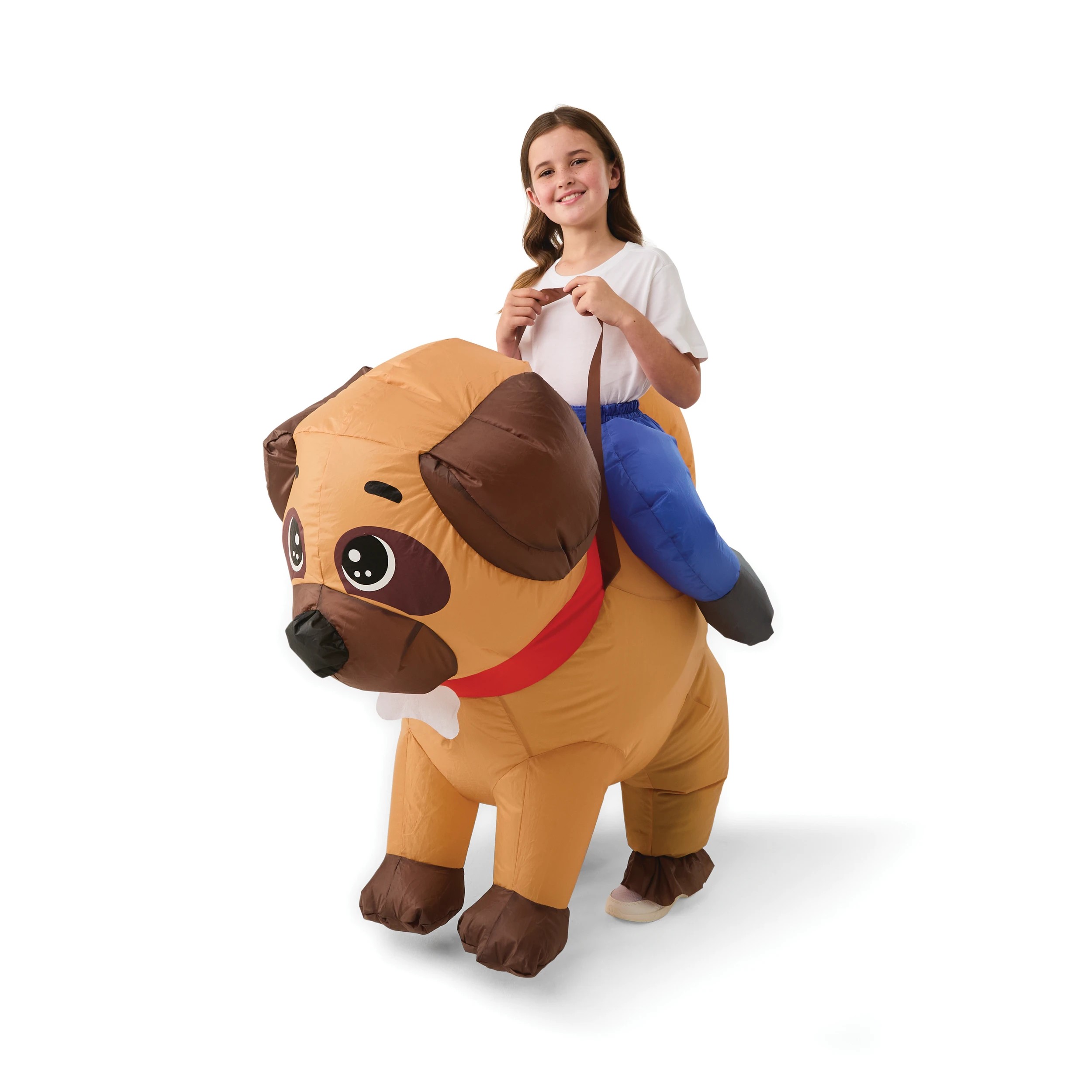 1 Inflated Ride On Pug Costume - Ages 8+, 1 of 9