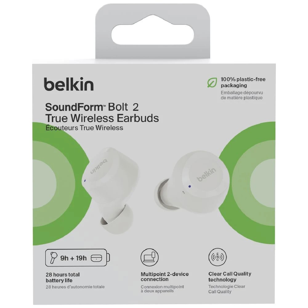 7 Belkin SoundForm Bolt 2 True Wireless Headphones White, 7 of 7