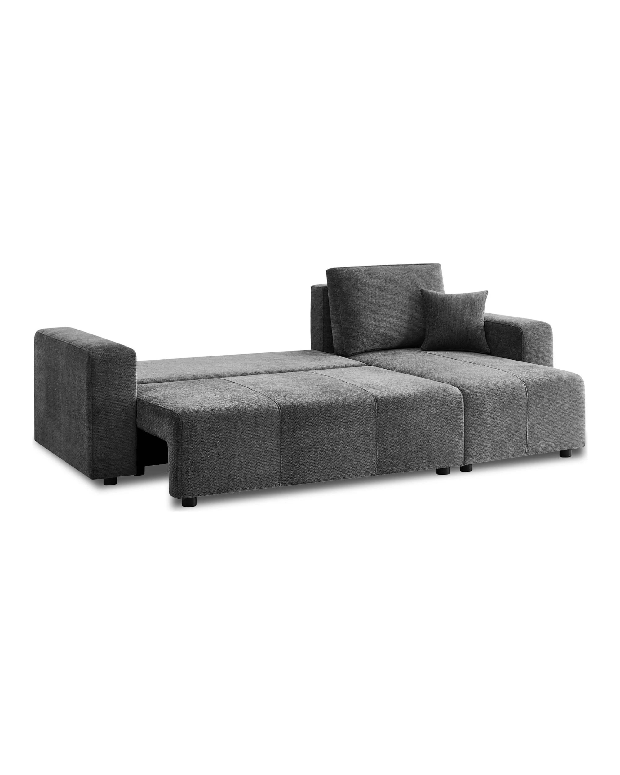 2 Sarantino Caliana Reversible L Shape Sofa Bed with Storage and Backrest, 2 of 10