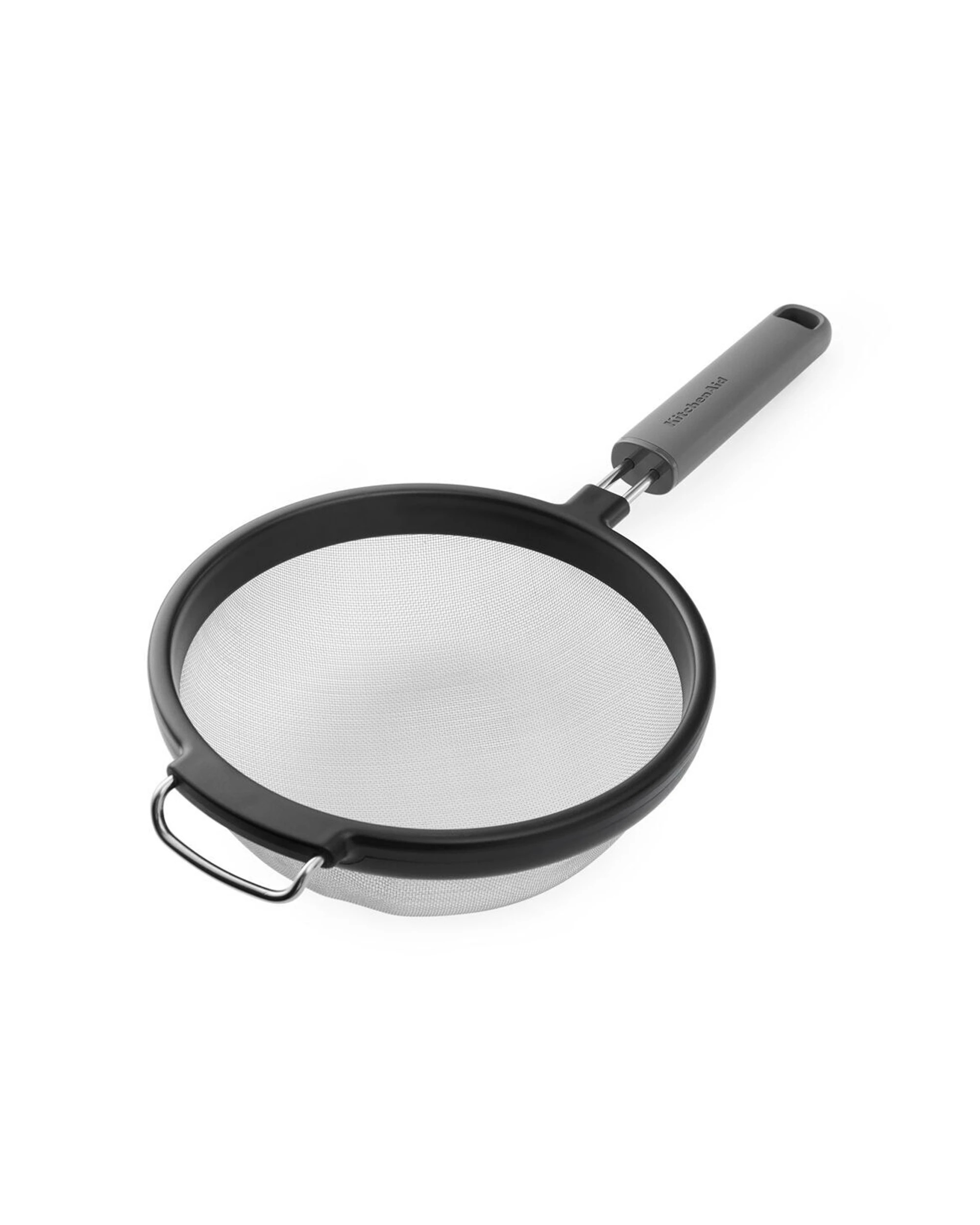 2 KitchenAid 2PK Classic Wire Mesh Sieve Strainer Cooking Utensil Ergonomic Handle - Charcoal, 2 of 6
