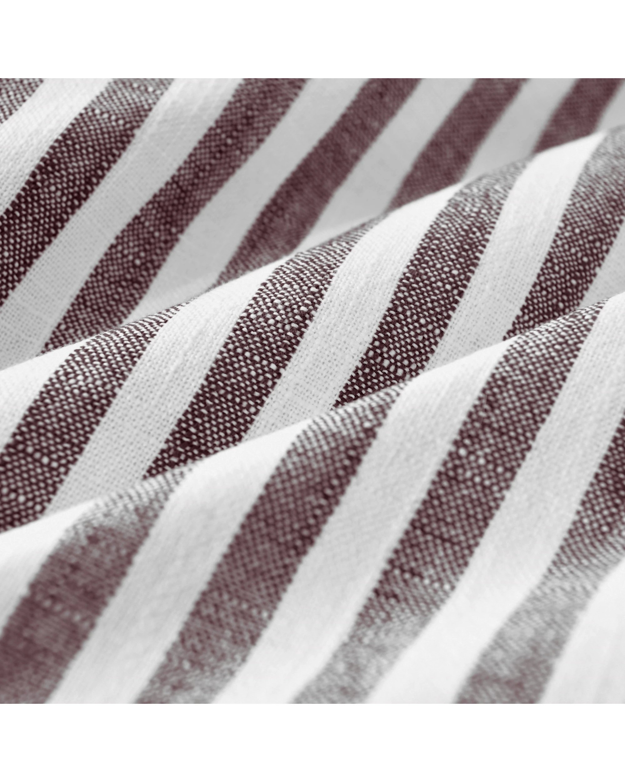 3 Cadence & Co. Oscar Faux Linen Striped Cushion - Cacao, 3 of 5