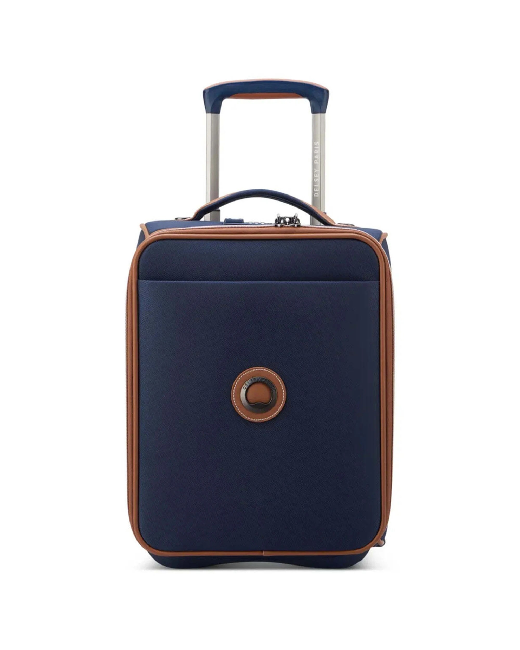 1 Delsey Chatelet Air 2.0 40 cm Underseater Case Laptop Pocket TSA Lock USB Port Navy - Blue, 1 of 8