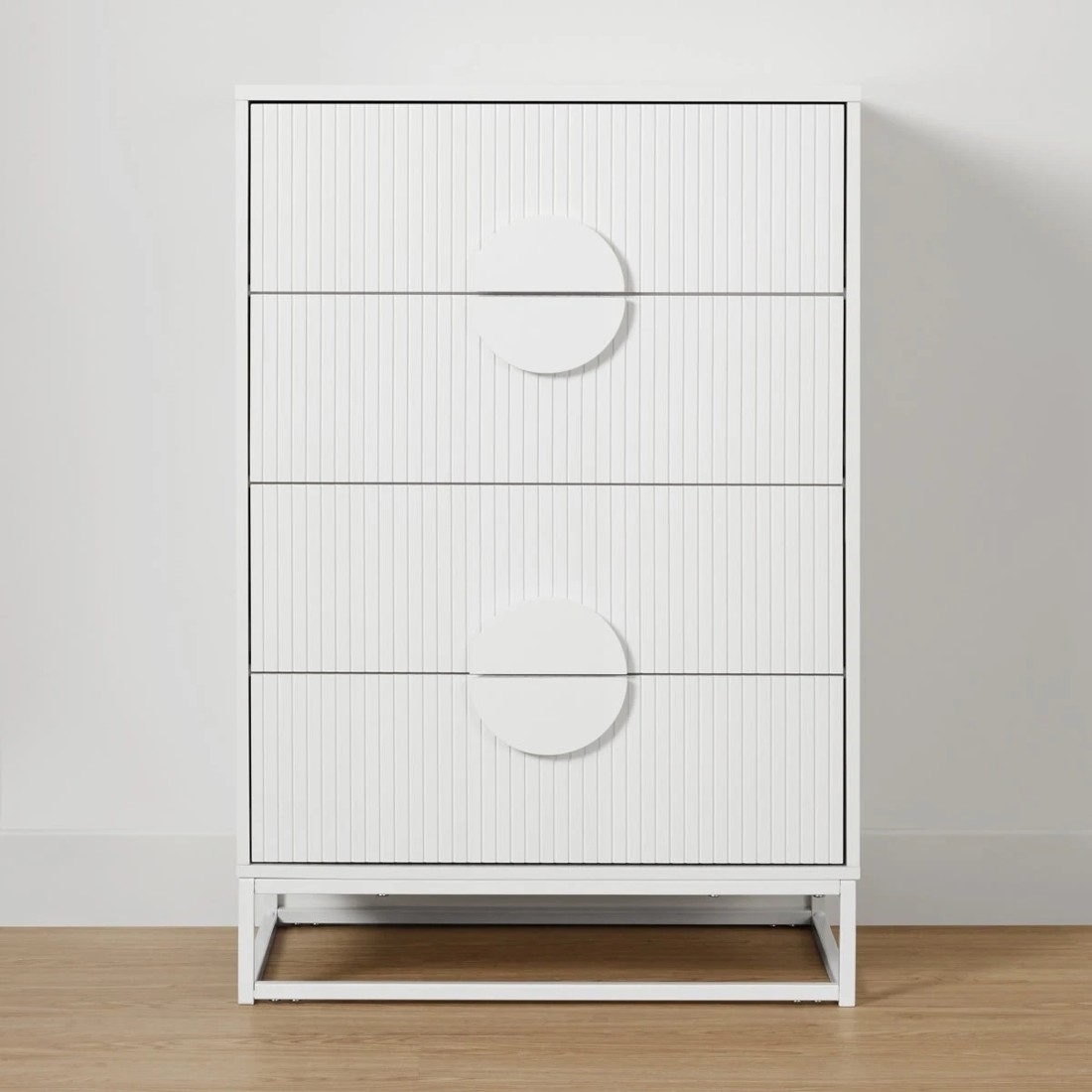 2 Stevie 4 Drawer Chest - White, 2 of 9