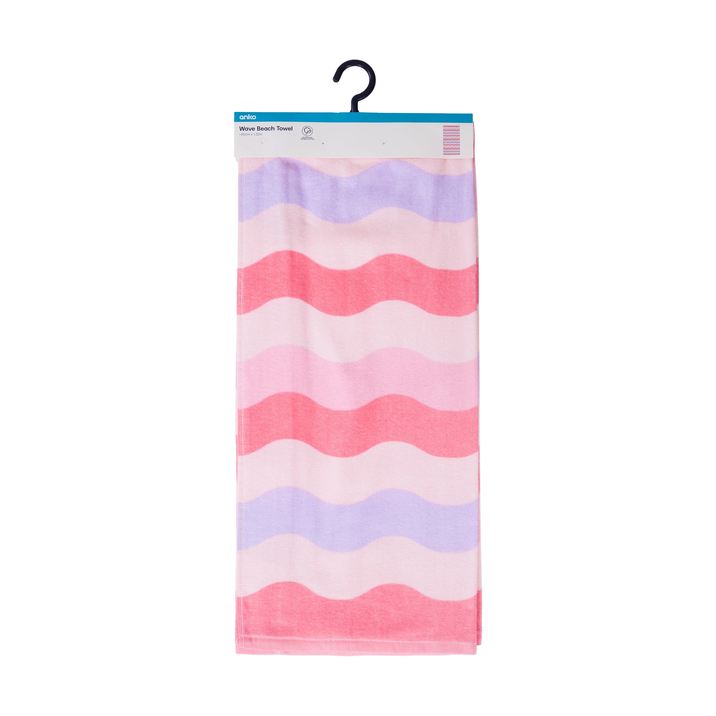 6 Australian Cotton Beach Towel - Wave, 6 of 6