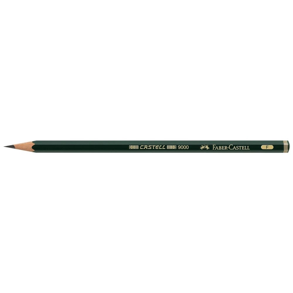 1 Faber-Castell 9000 Art Pencil F, 1 of 1