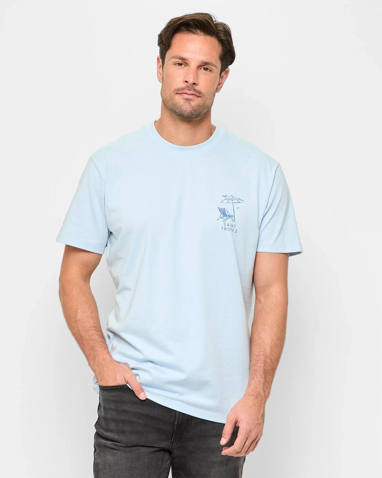 1 Target Australian Cotton Vacation Print T-Shirt LIGHT BLUE, 1 of 5