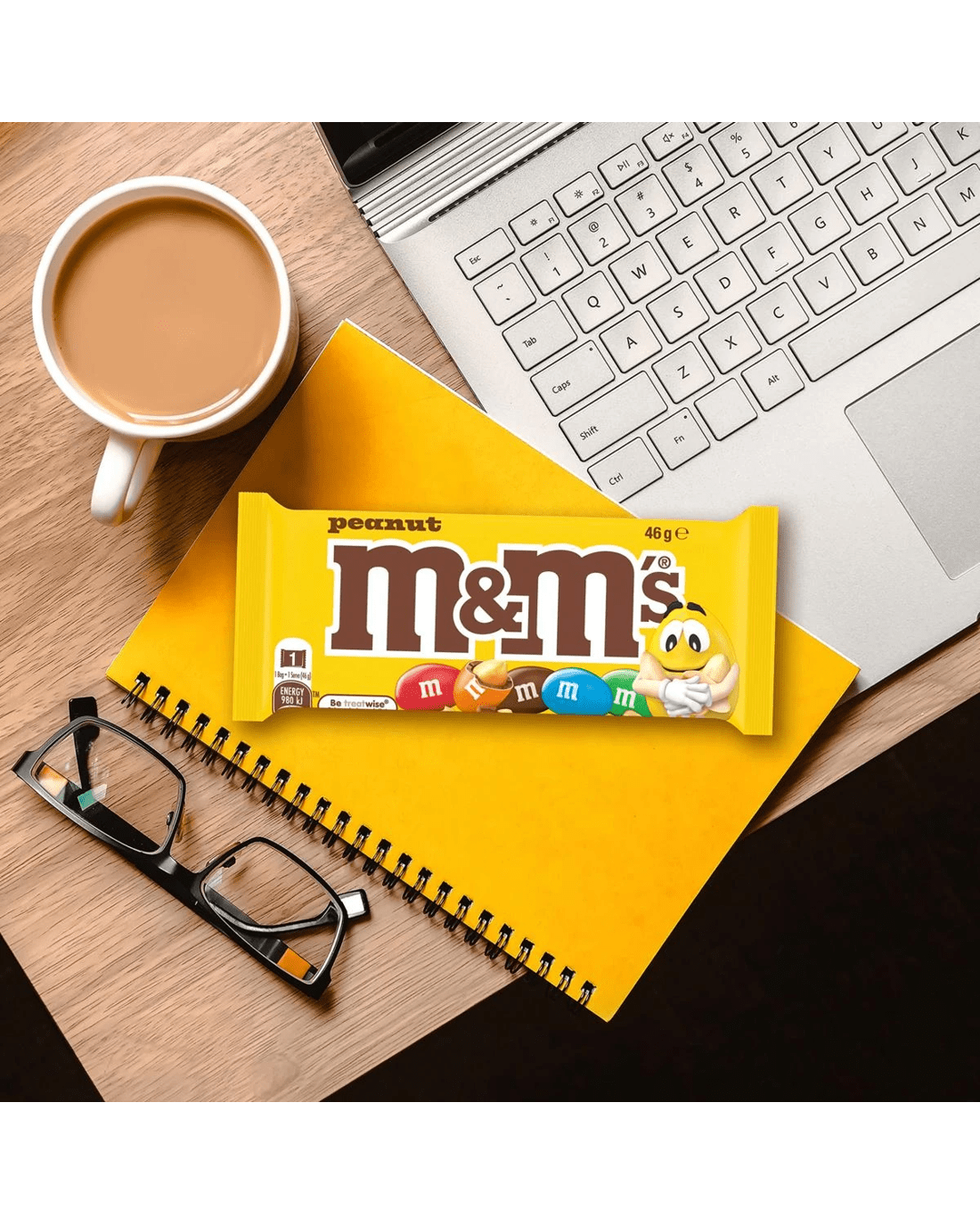 5 M&M's Peanut Milk Chocolate Singles Bag 46g, 5 of 6