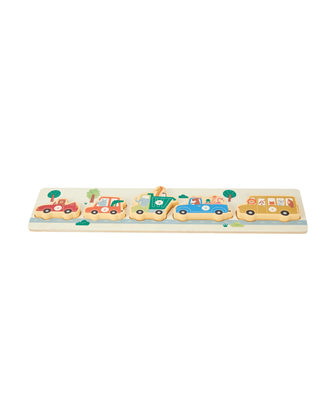2 6 Piece Wooden Car Puzzle, 2 of 7