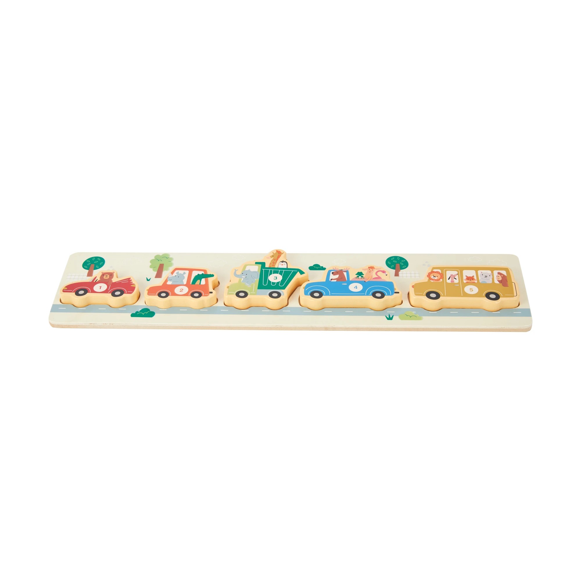 2 6 Piece Wooden Car Puzzle, 2 of 7