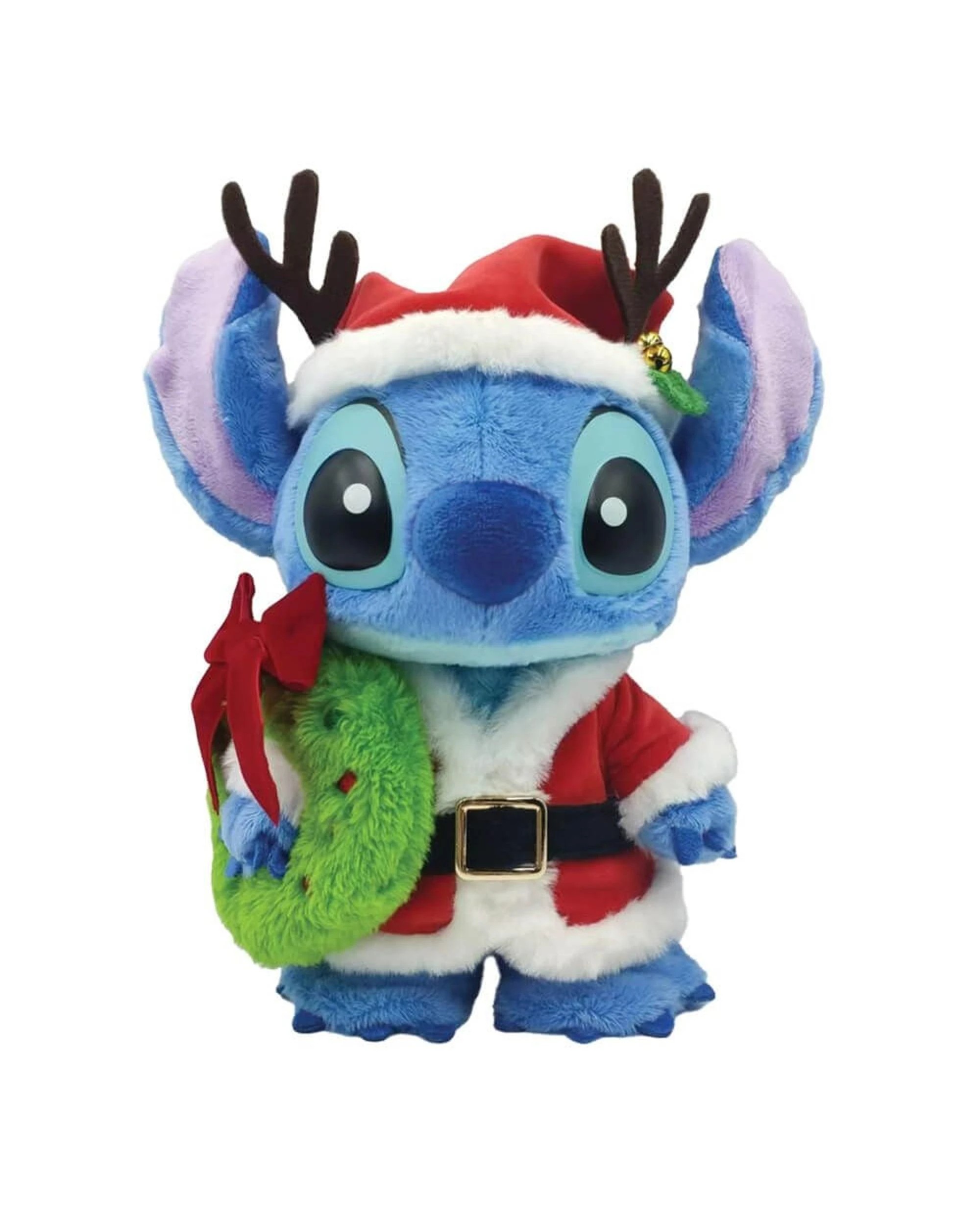 1 Disney Christmas Stitch Furry Santa Figurine, 1 of 4