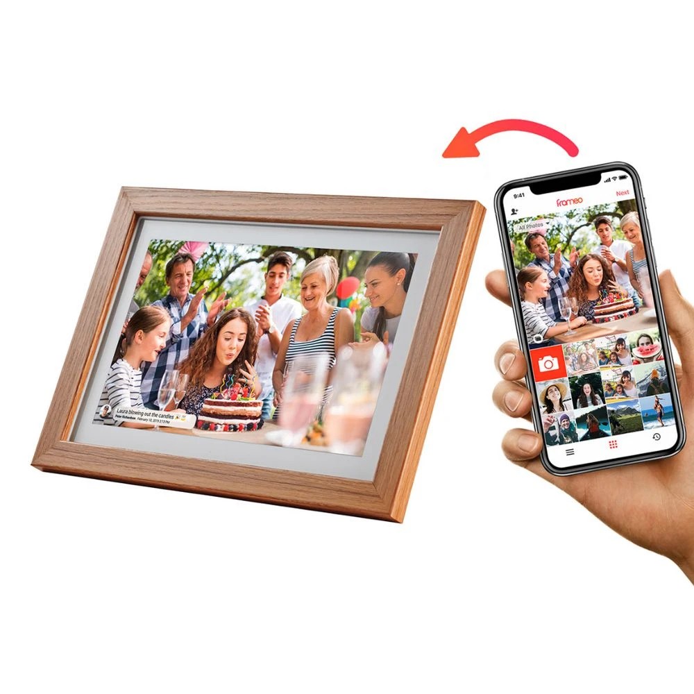 3 Jackson Frameo 10.1" Smart Photo Frame 16GB Oak, 3 of 3