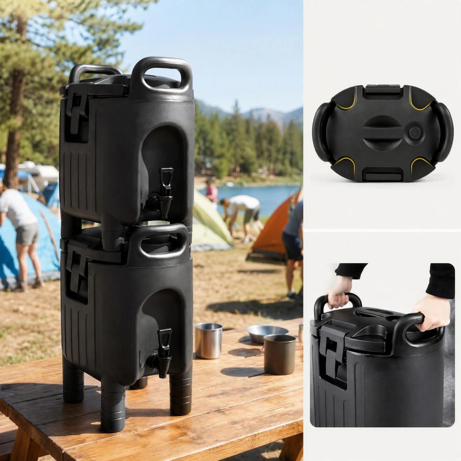 5 Costway 10L Insulated Beverage Dispenser Commercial Iced Thermal Drink Serve Container, 5 of 7